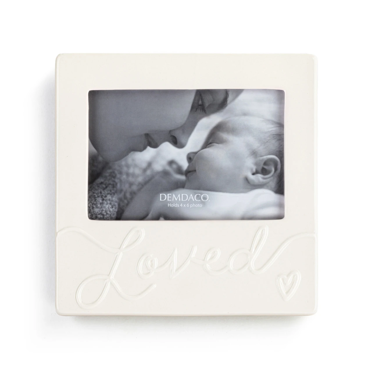 Luxurious Baby Loved Cream Photo Frame - 8x8in thumbnail