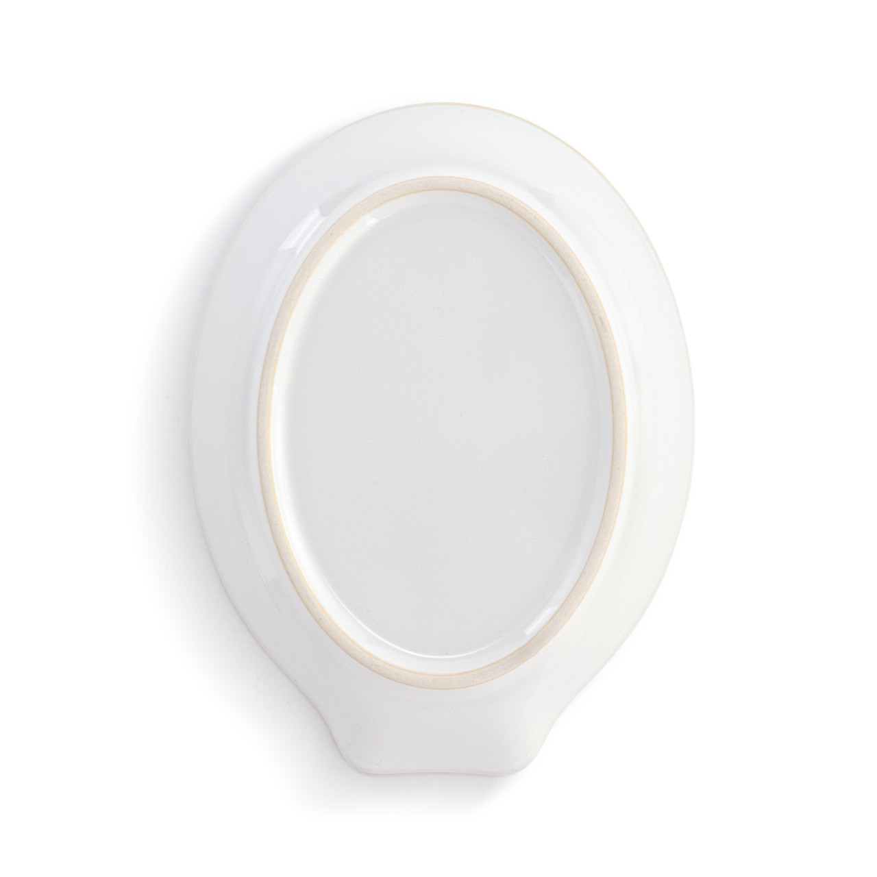 Vintage Snowflake Cream Ceramic Spoon Rest - 4.5x6in thumbnail