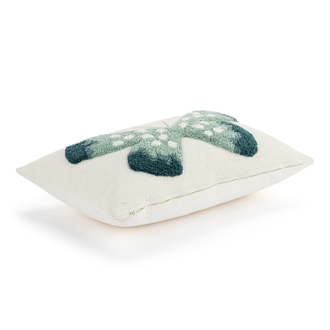 Blue Butterfly Rectangular Accent Pillow - 18x12in thumbnail
