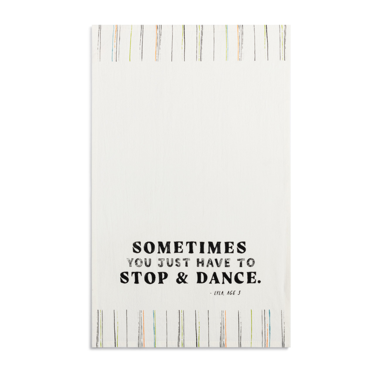 Live From Snack Time Stop & Dance Flour Sack Towel - 17x28in thumbnail