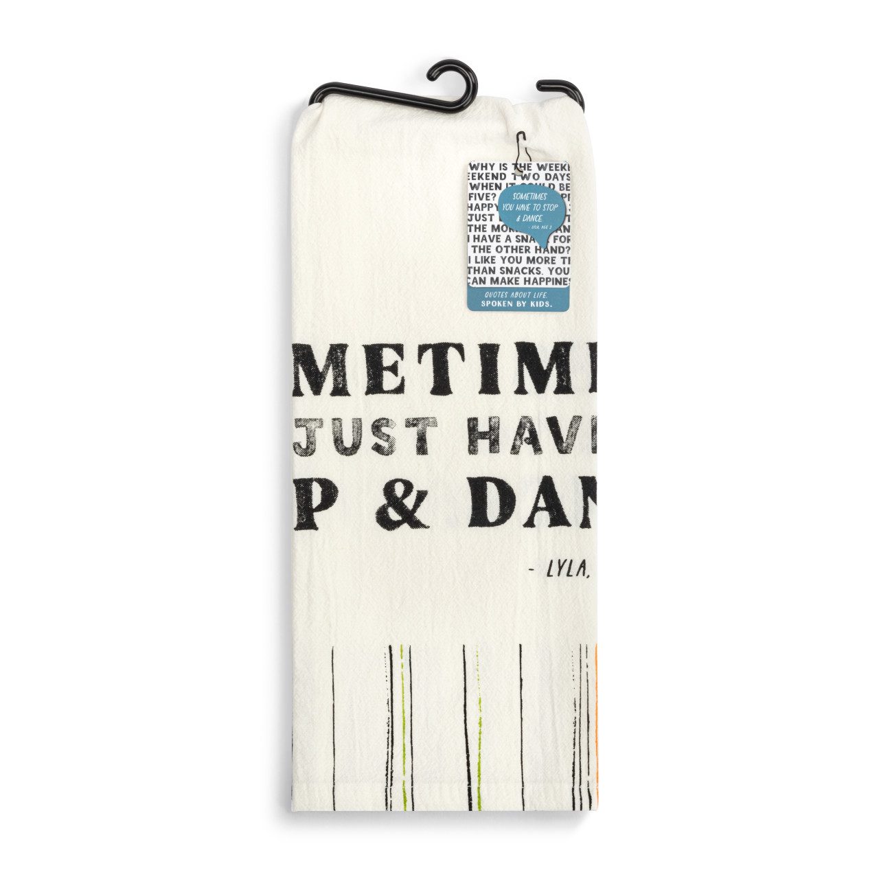 Live From Snack Time Stop & Dance Flour Sack Towel - 17x28in thumbnail