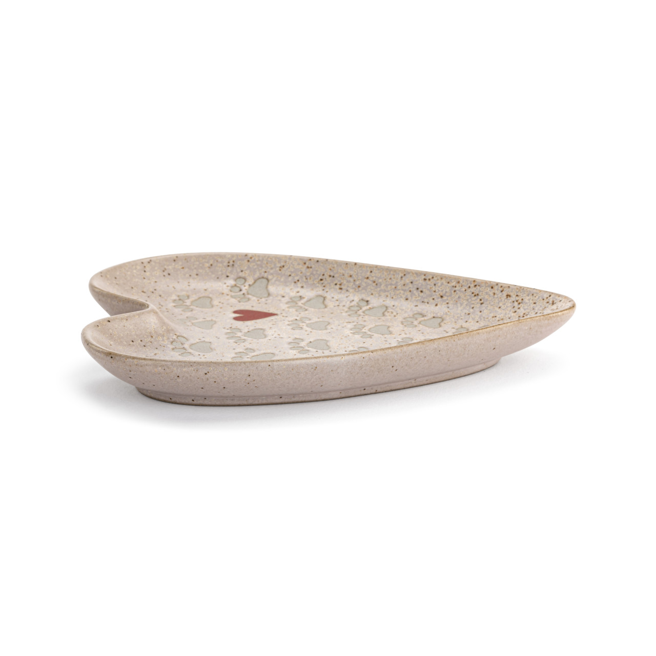 Paw Print Heart Shaped Spoon Rest - 4.5x6.5in thumbnail