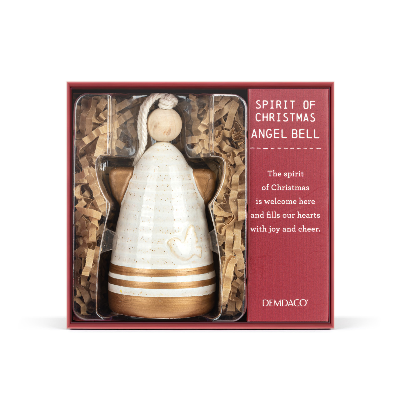 Spirit of Christmas Mini Inspired Holiday Angel Bell - 2x3in thumbnail