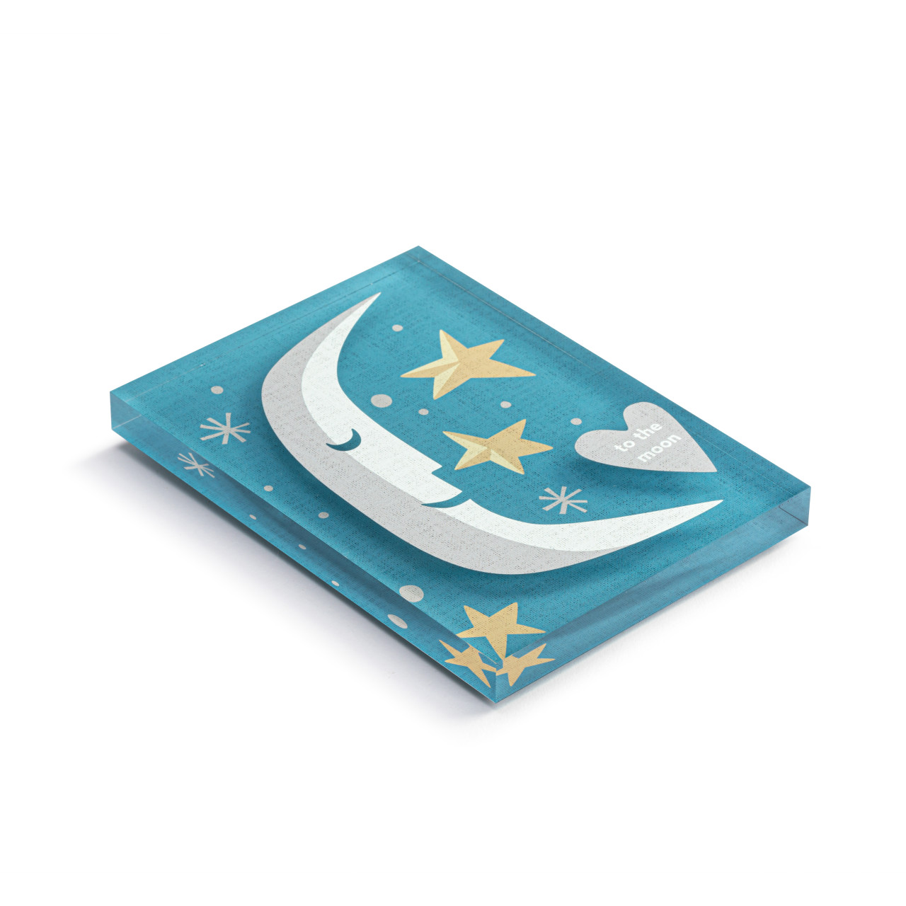 To the Moon Together Tile Acrylic Wall Art - 5x7in thumbnail