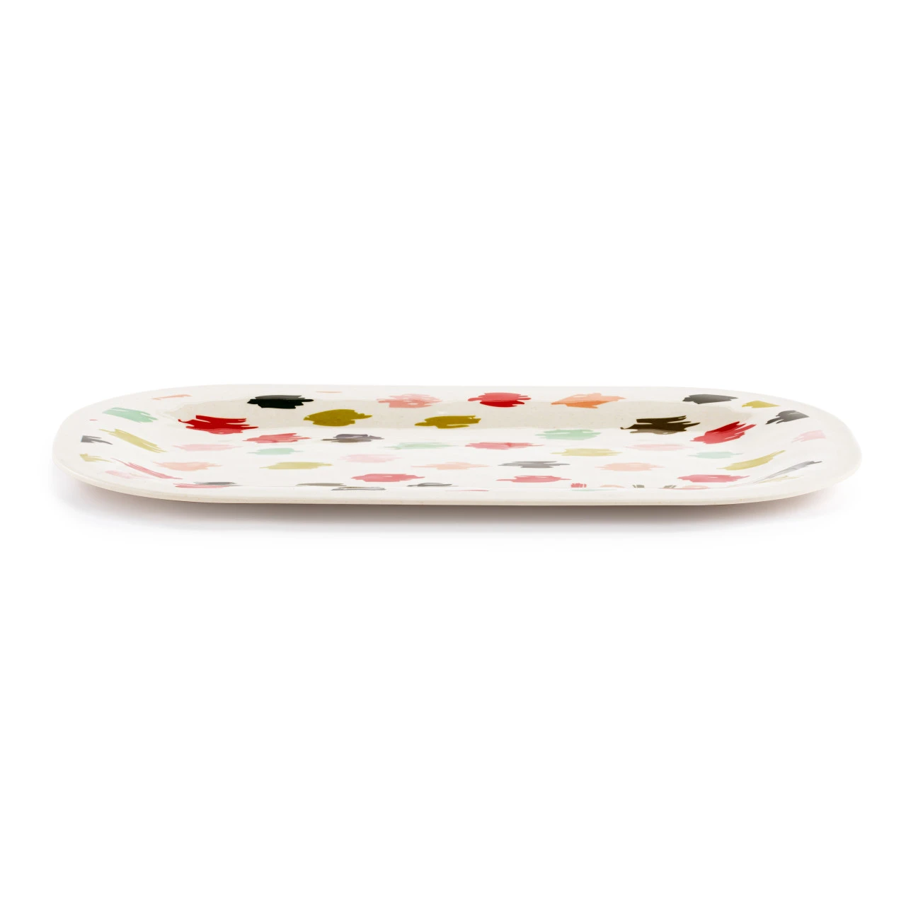 Joy Bamboo Medium Melamine Rectangular Platter - 16x9in thumbnail