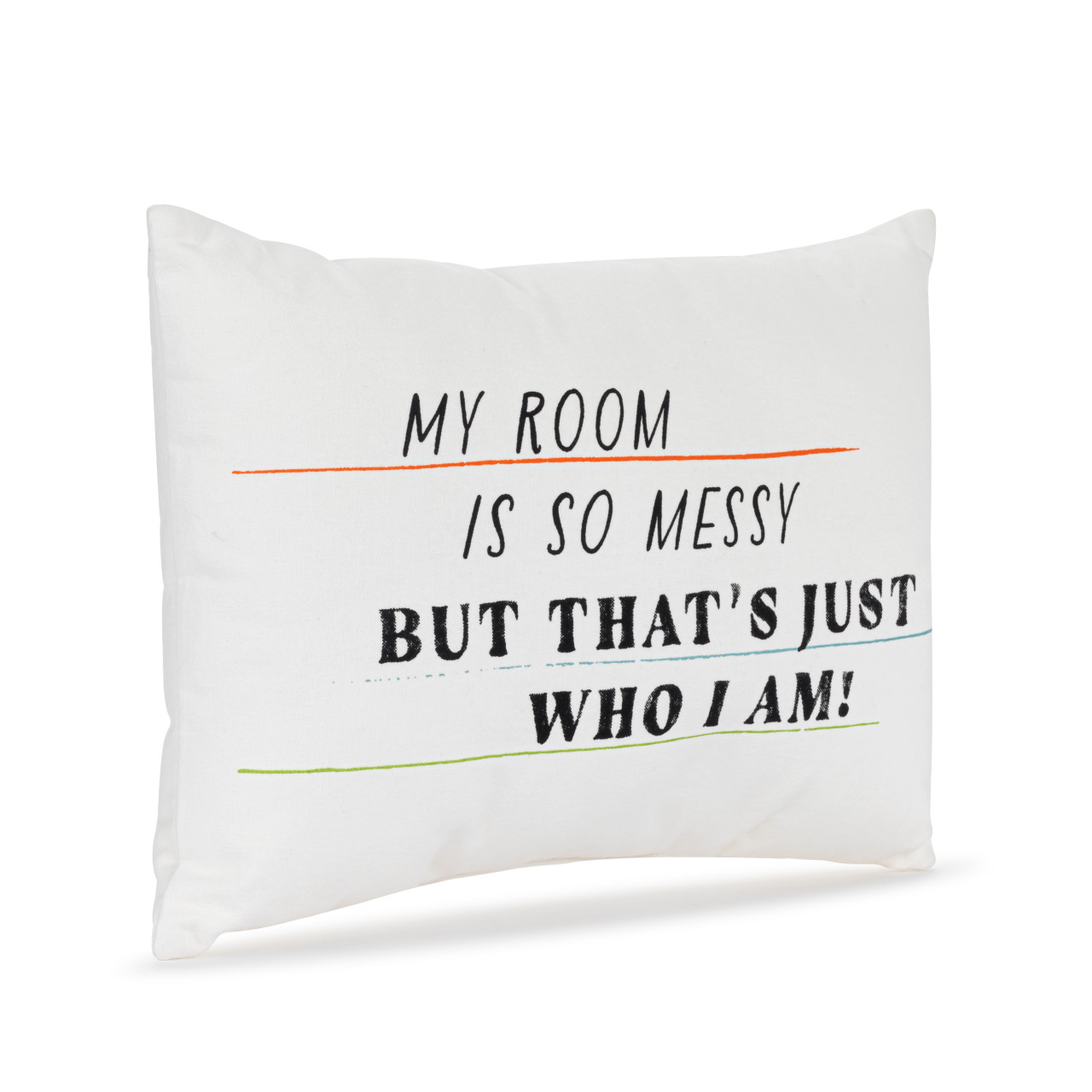 Live From Snack Time Just Who I Am White Accent Pillow - 14x10in thumbnail