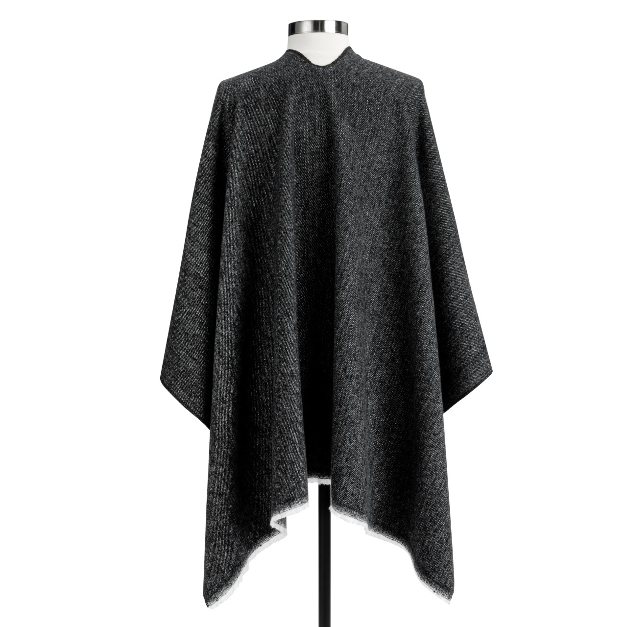 Heathered Charcoal Keyhole Wrap - 52x29.5in thumbnail