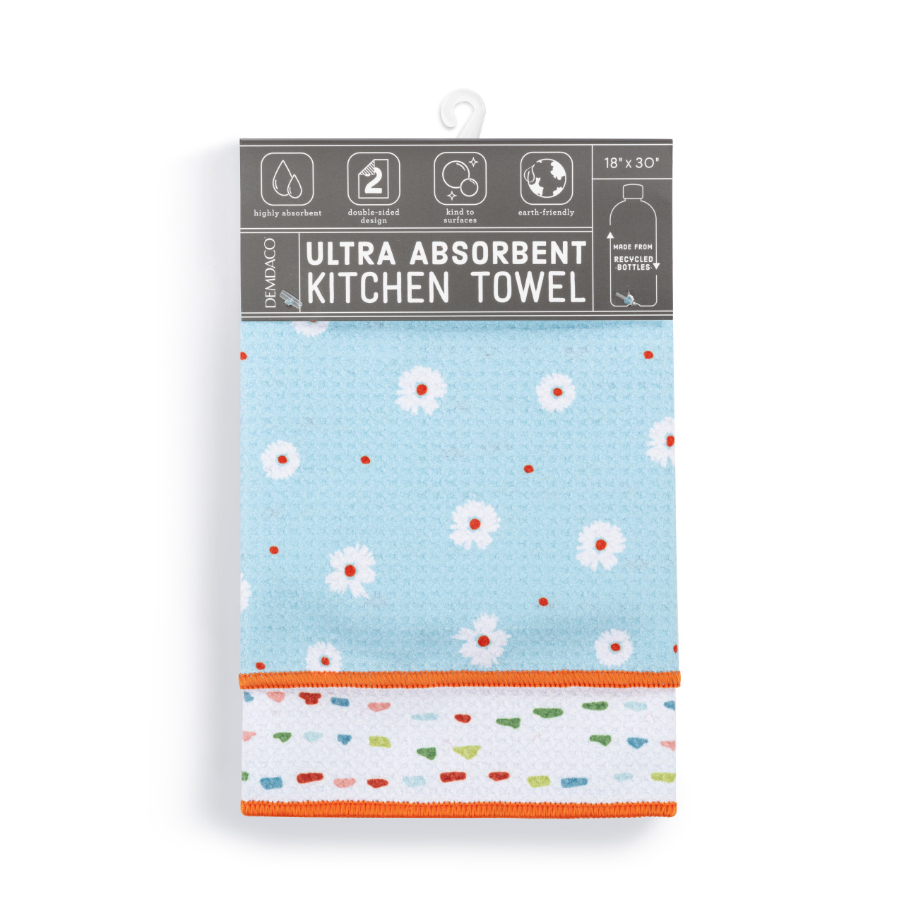 Micro Daisy Absorbent Reversible Towel - 18x30in thumbnail
