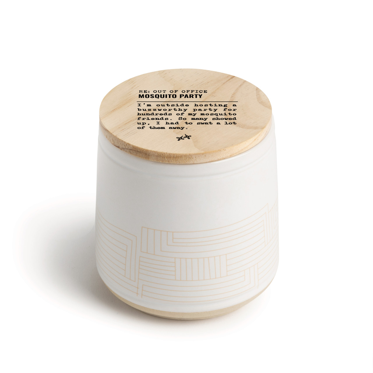 Mosquito Party Ceramic Candle - 8oz thumbnail
