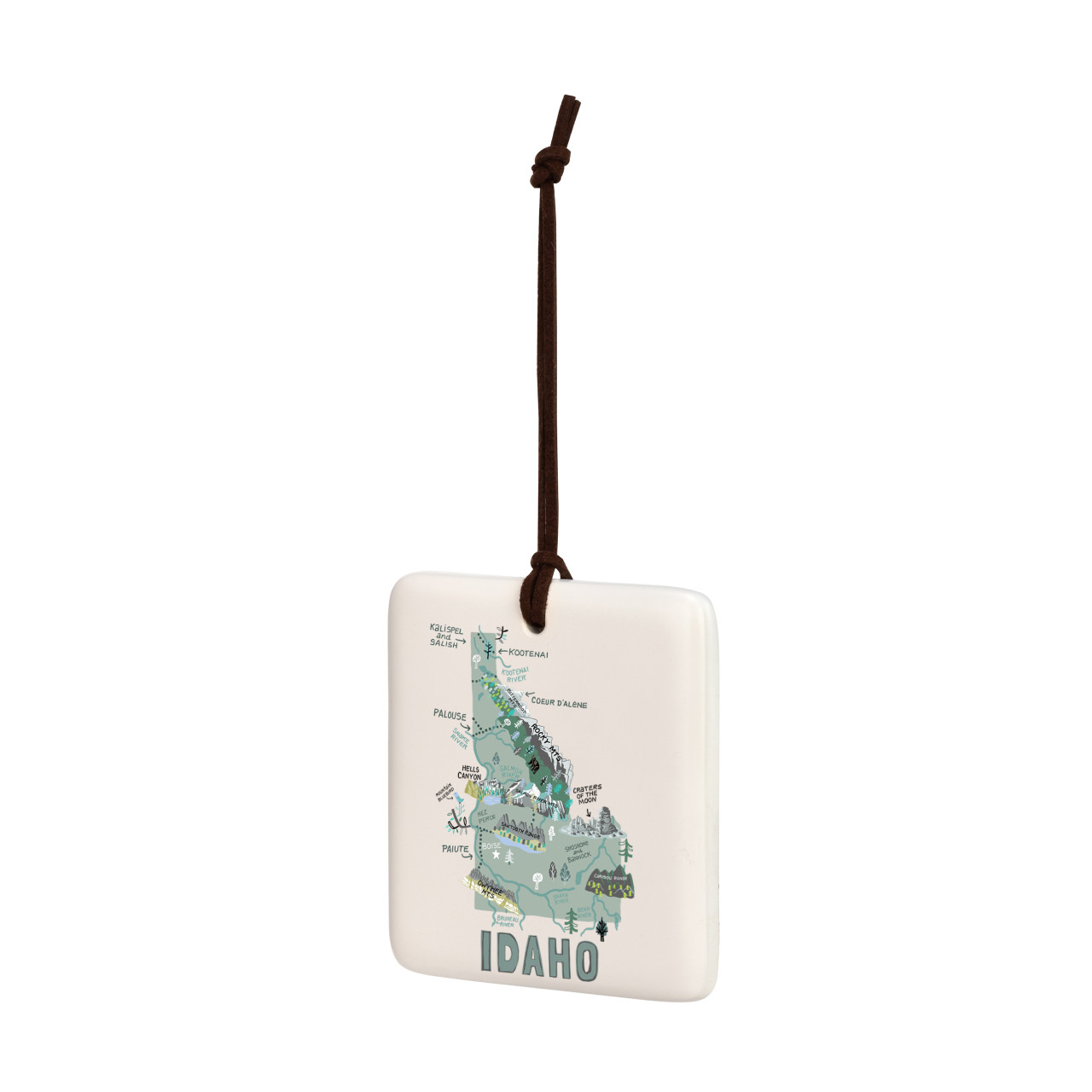 Idaho State Magnetic Ornament - Bone thumbnail