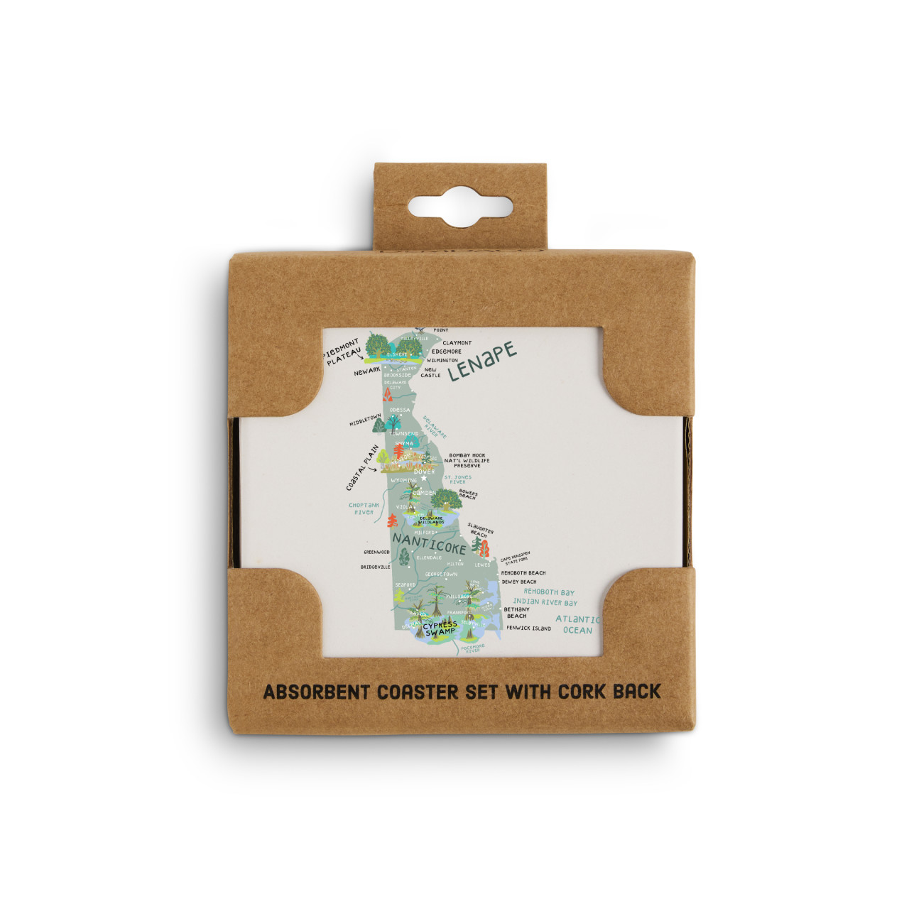 Delaware State Coasters - Set of 4 thumbnail