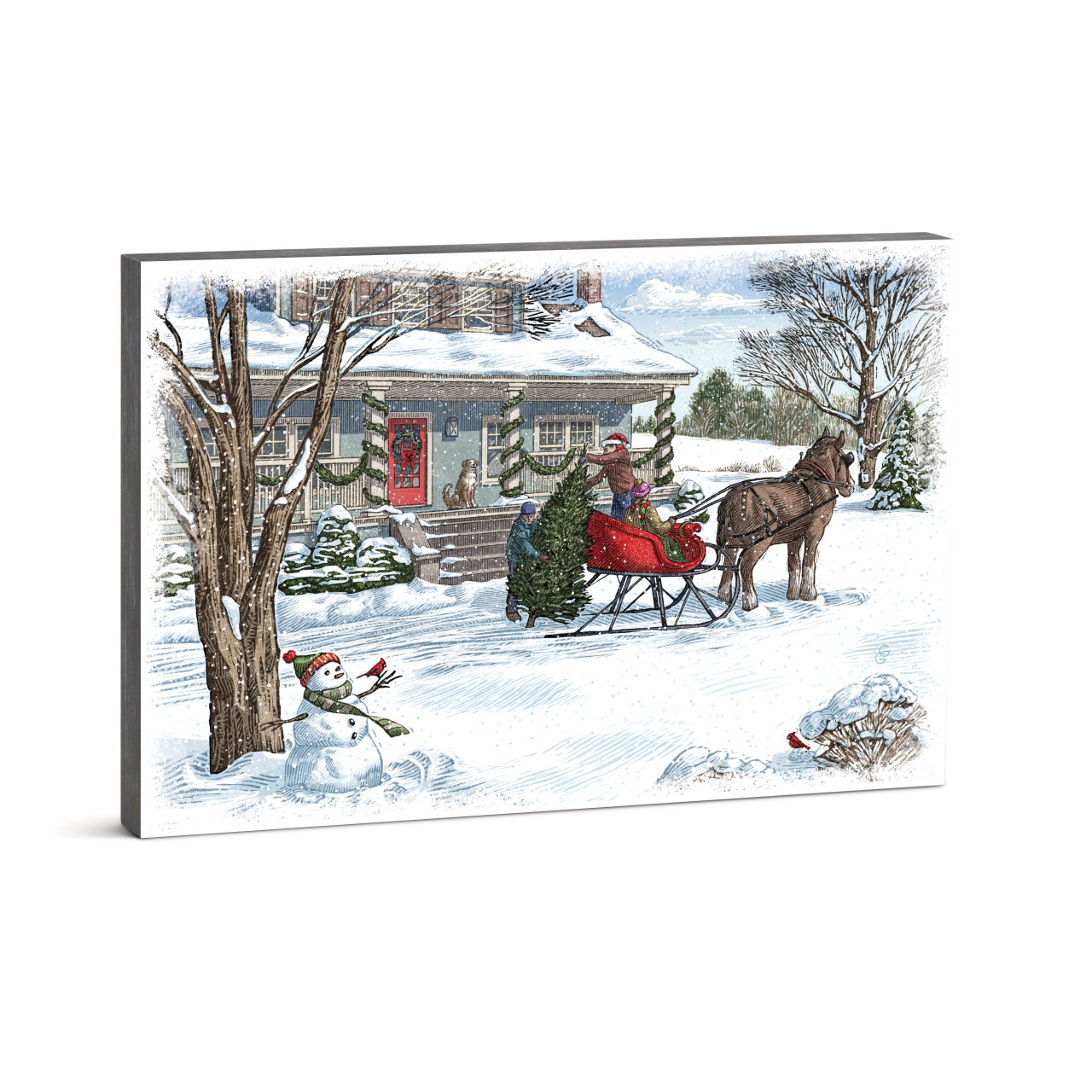 Winter Wonderland Christmas Tree Wall Art 12x18 thumbnail