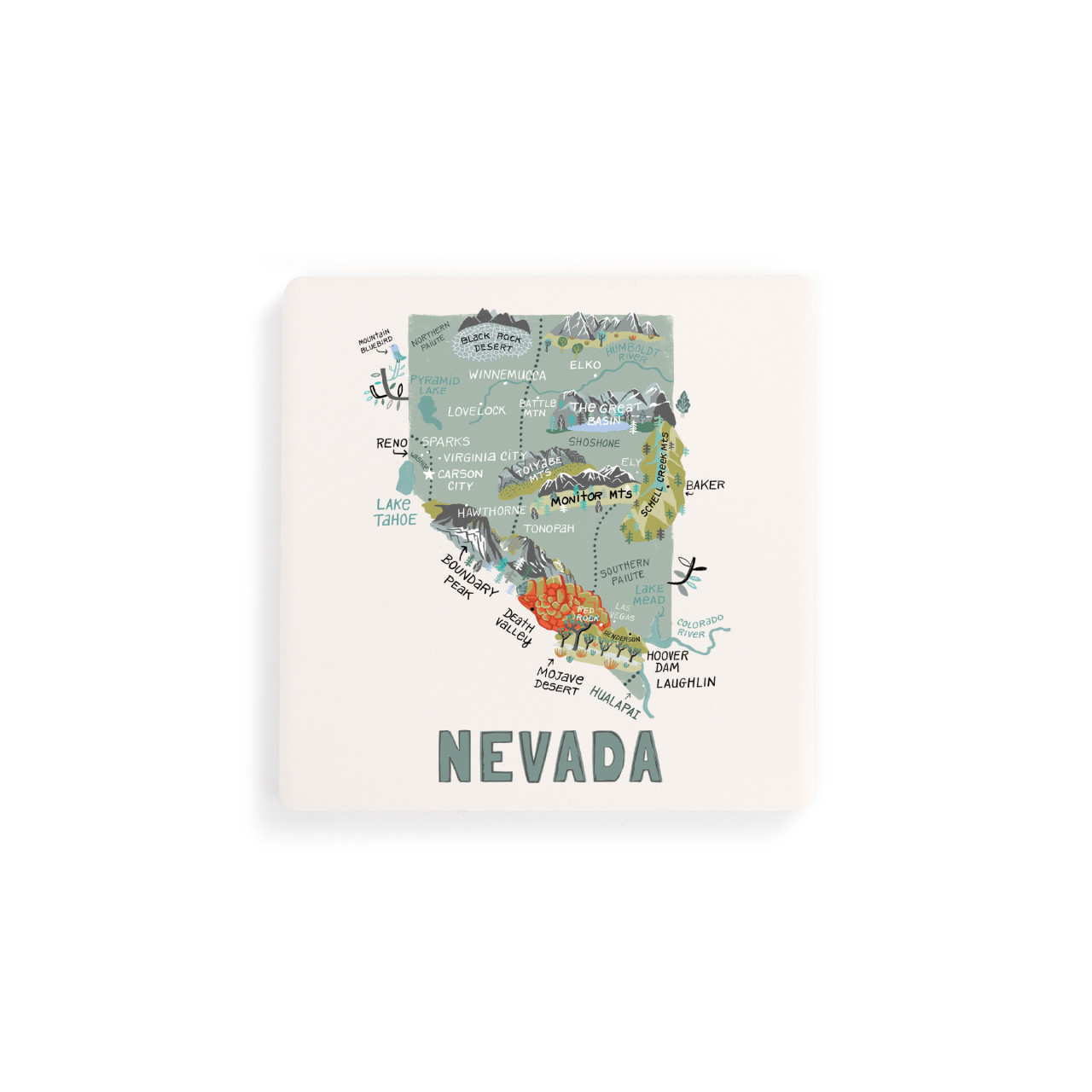 Nevada State Coasters - Set of 4 thumbnail