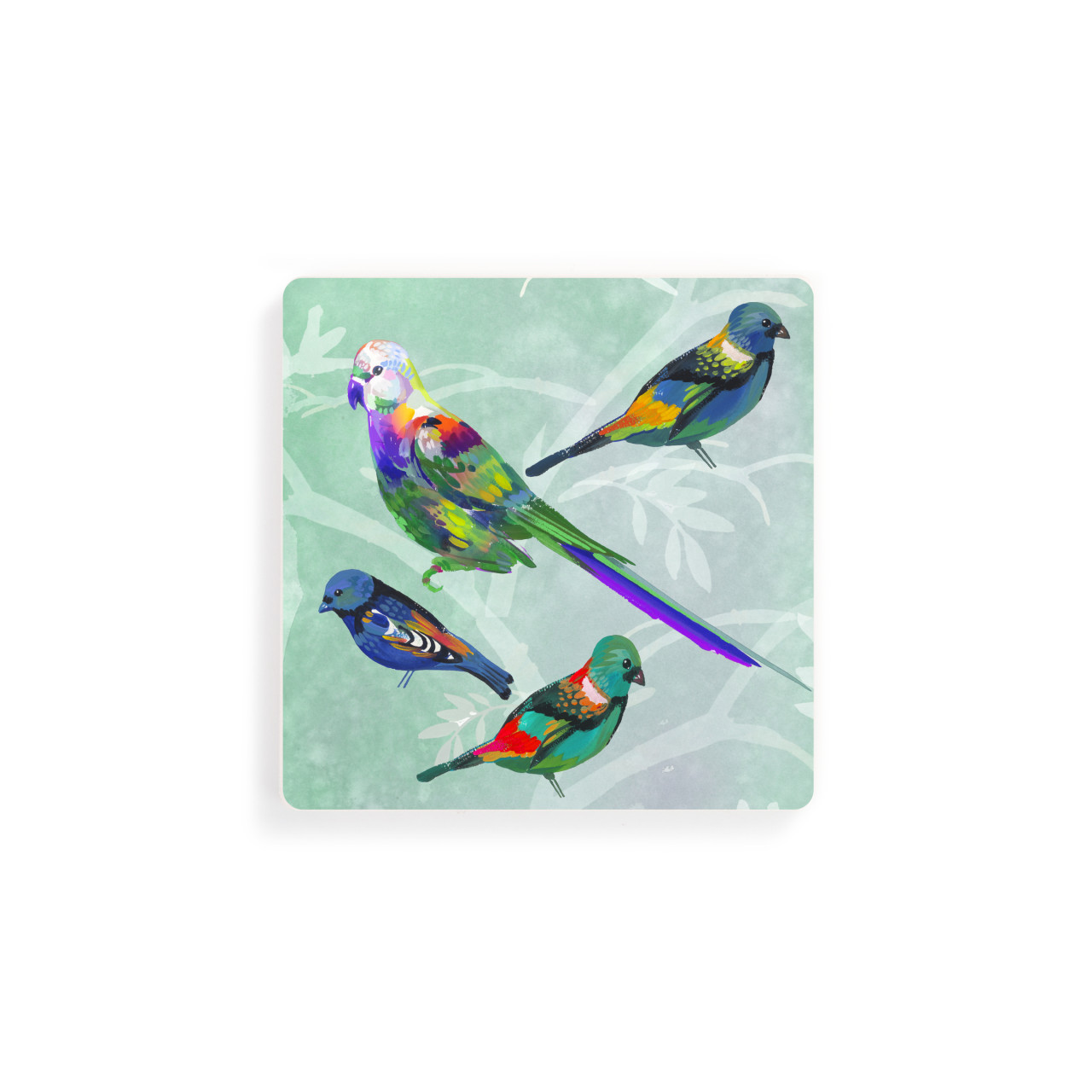 Parrots Coasters - Set of 4 thumbnail