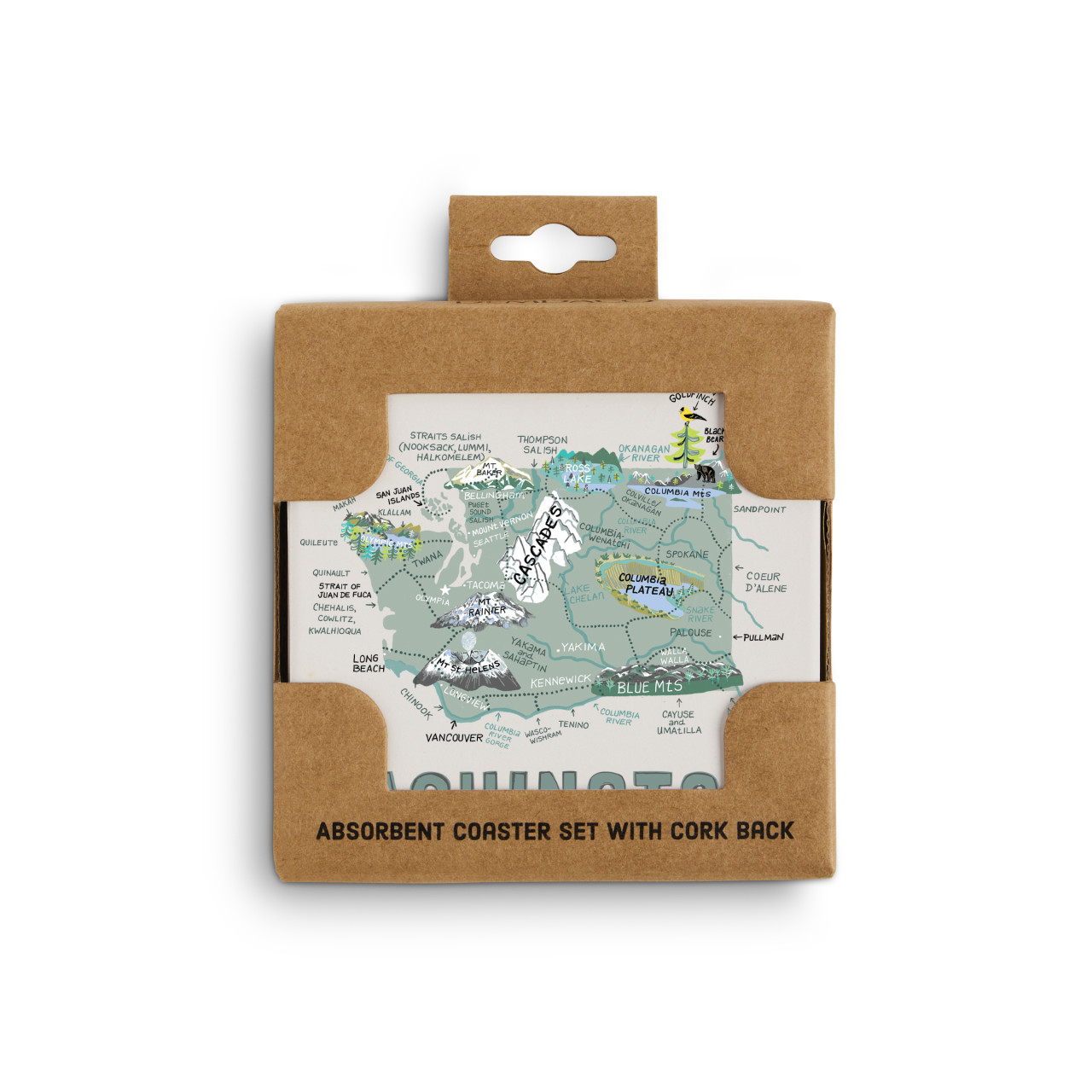 Washington State Coasters - Set of 4 thumbnail
