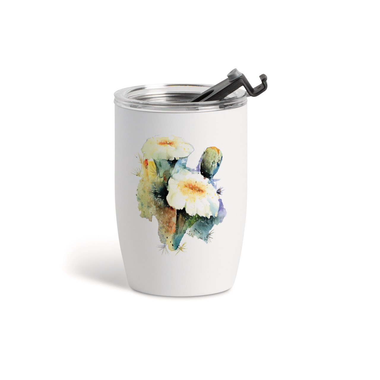Saguaro Cactus Wine Tumbler-White12oz thumbnail