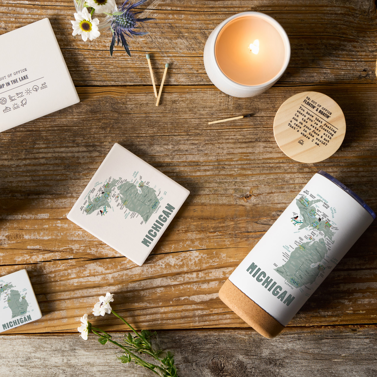 Michigan State Coasters - Set of 4 thumbnail