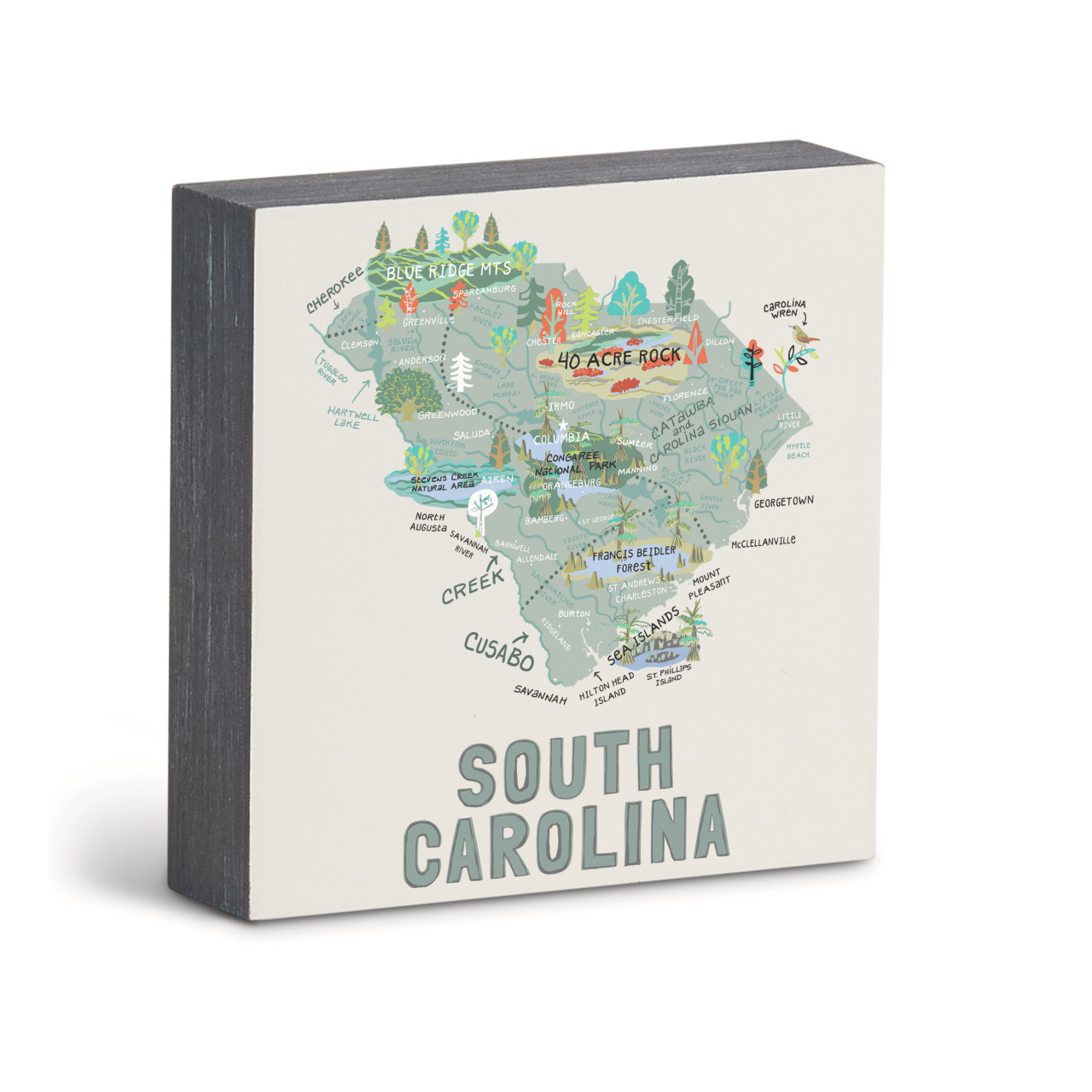South Carolina State Wall Art - 6"sq thumbnail