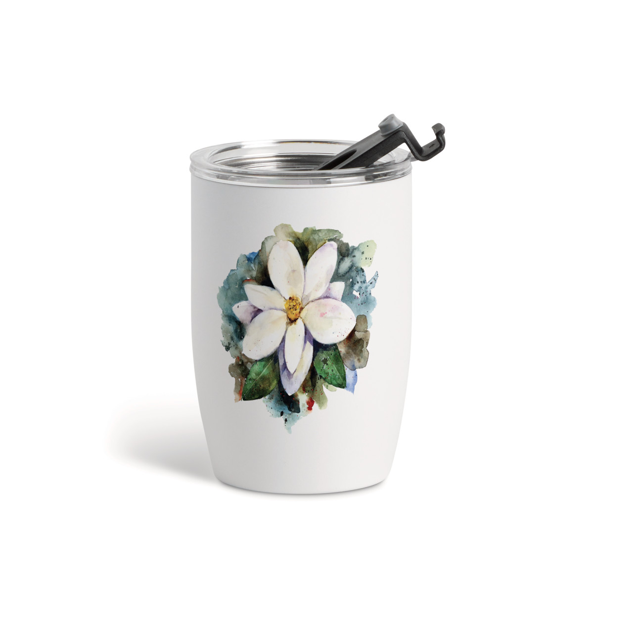 Magnolia Wine Tumbler - White 12oz thumbnail