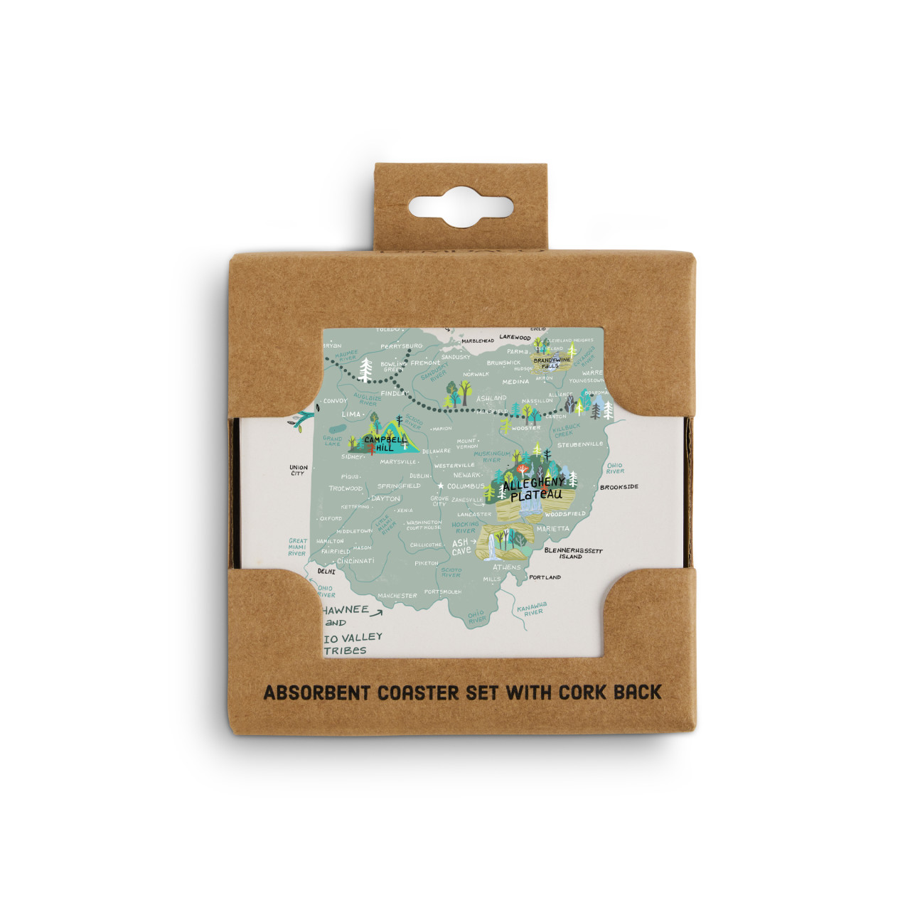 Ohio State Coasters - Set of 4 thumbnail