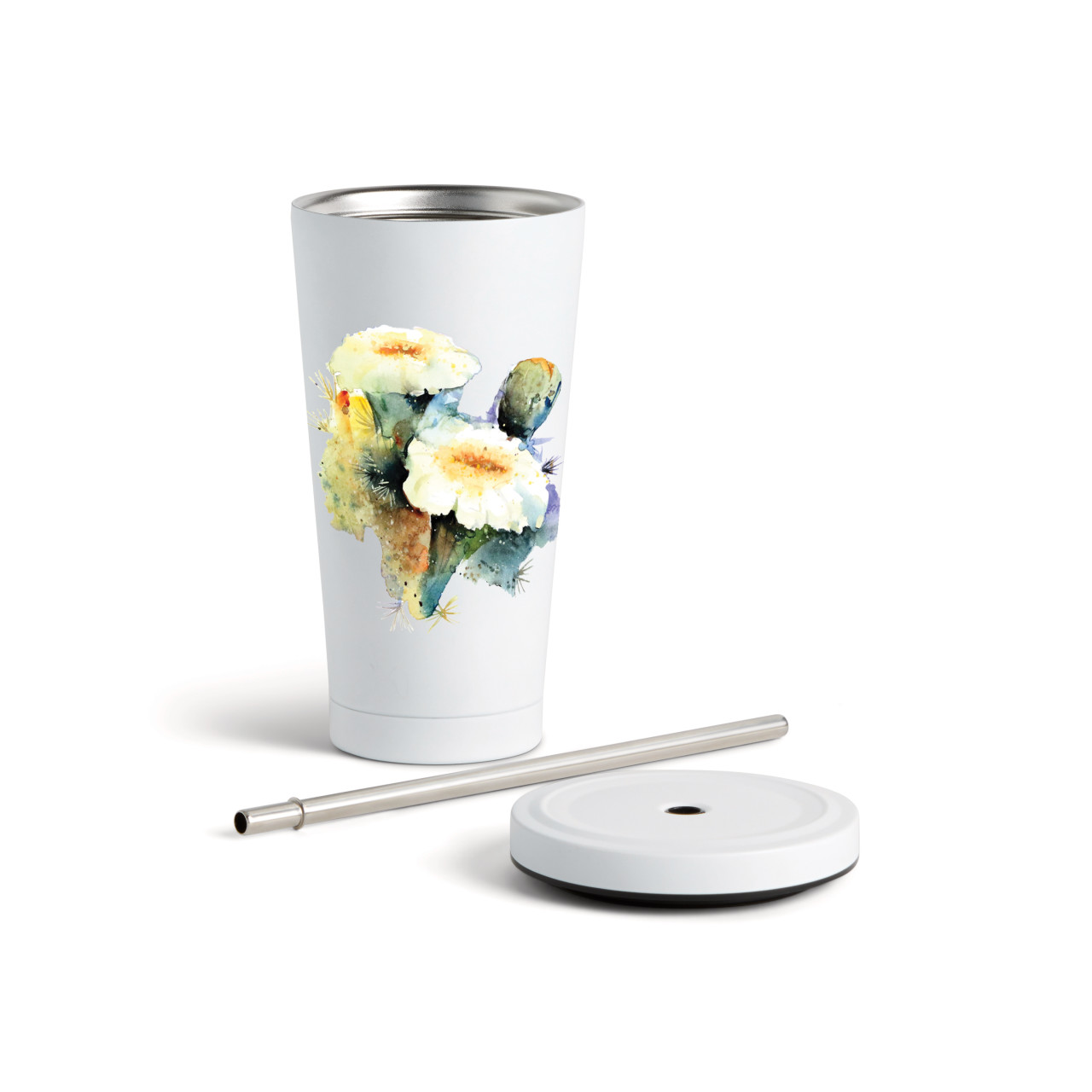 Saguaro Cactus Tmblr wStraw-White16oz thumbnail