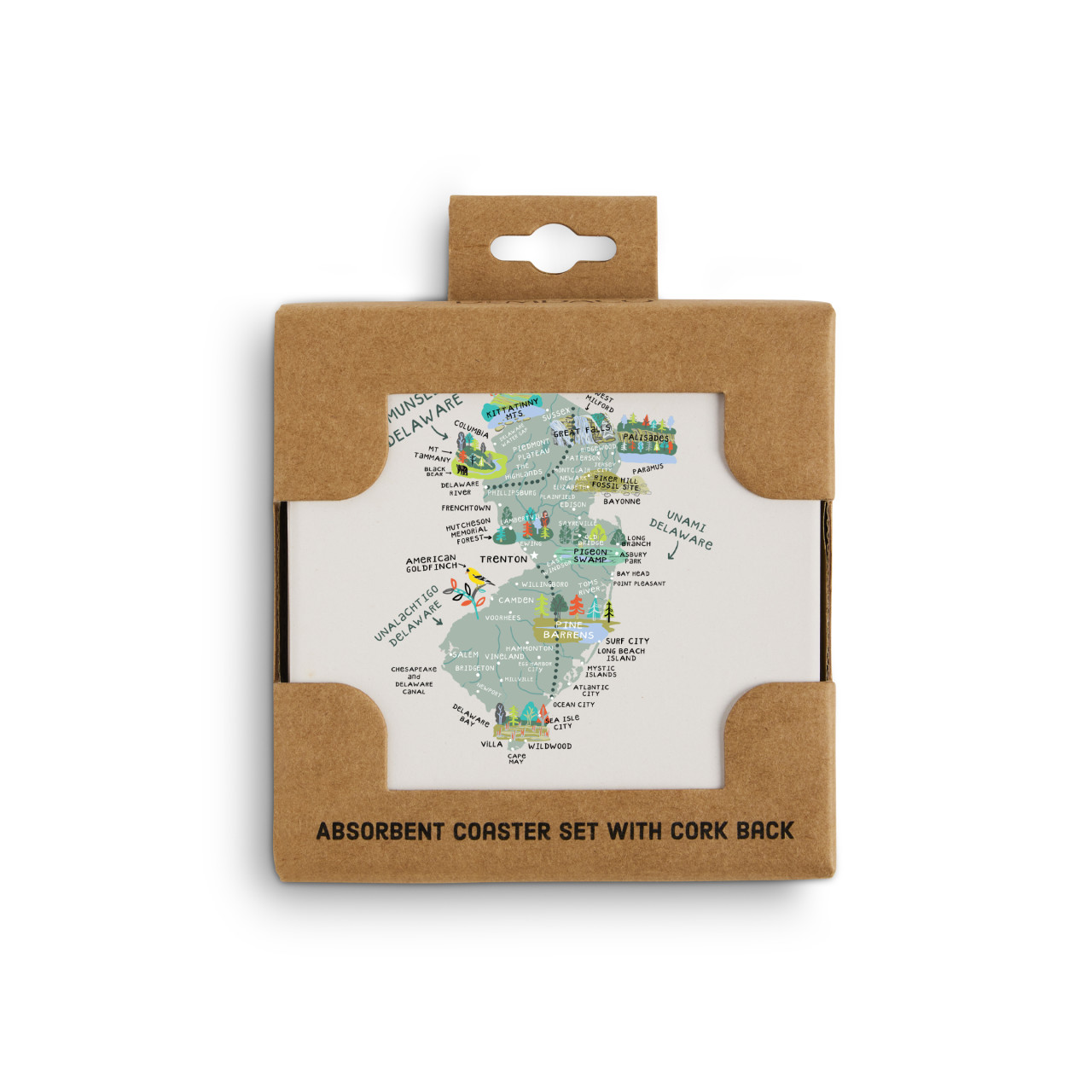 New Jersey State Coasters - Set of 4 thumbnail