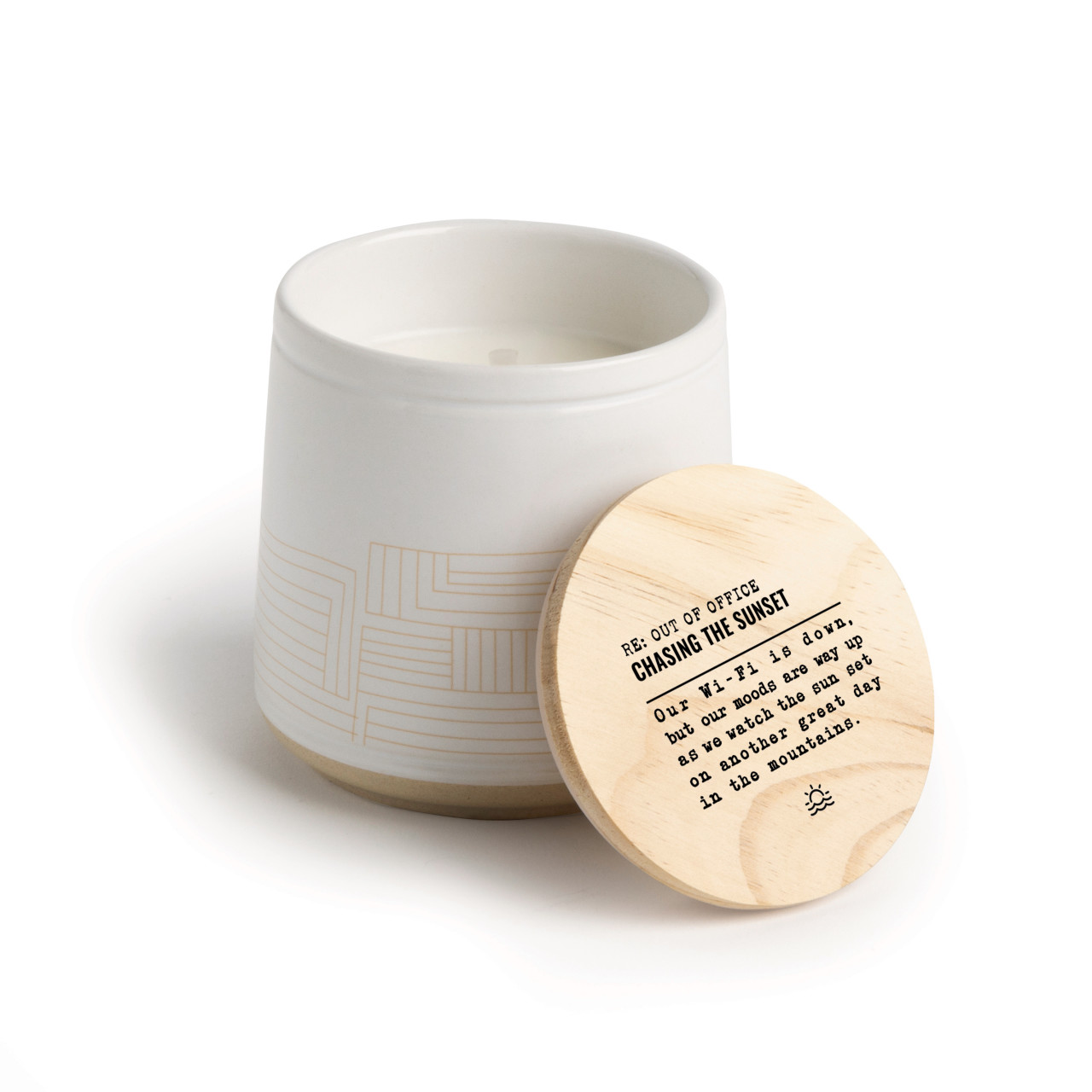 ChasingtheSunset Mtns CeramicCandle-8oz thumbnail