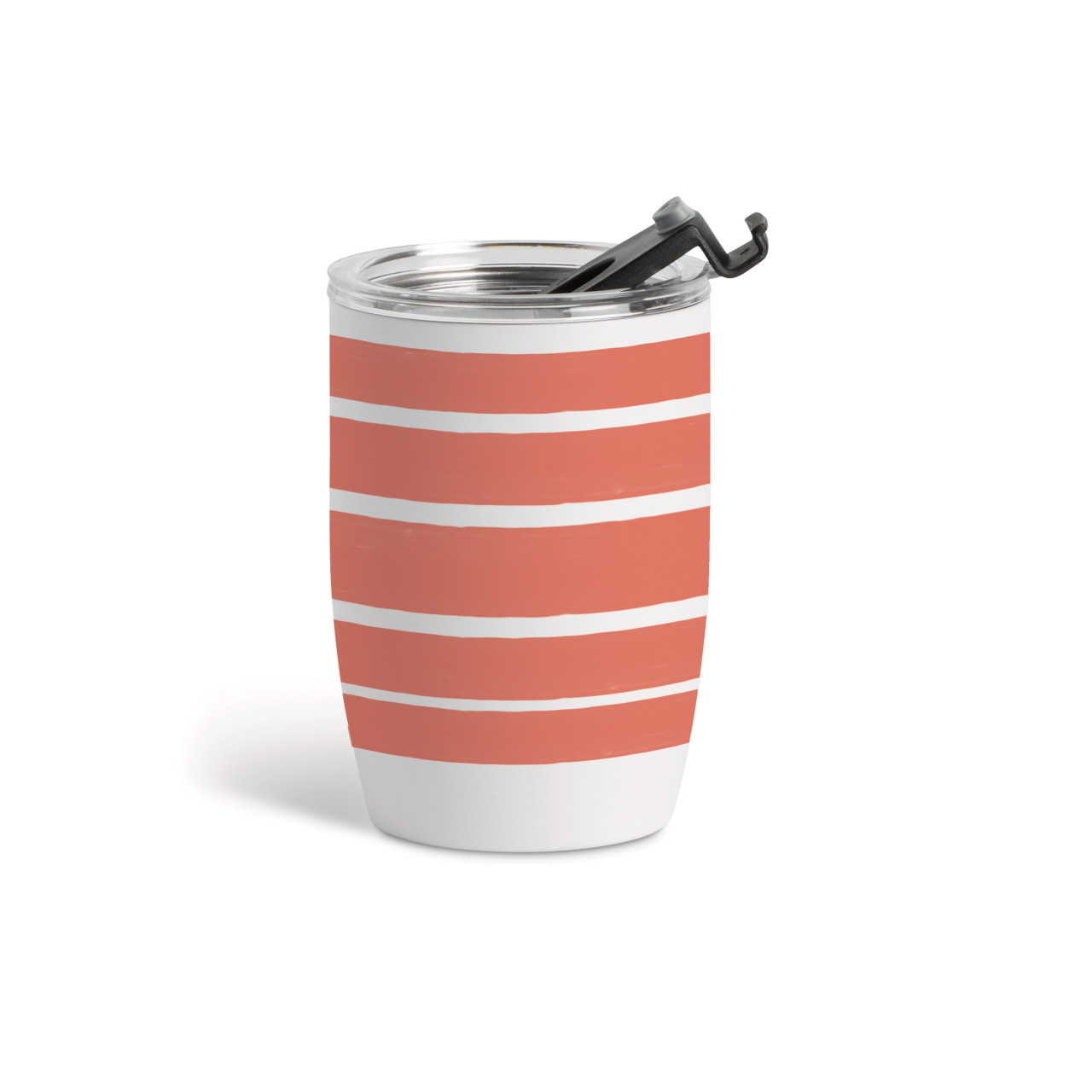 Red Stripes Wine Tumbler - White 12 oz thumbnail