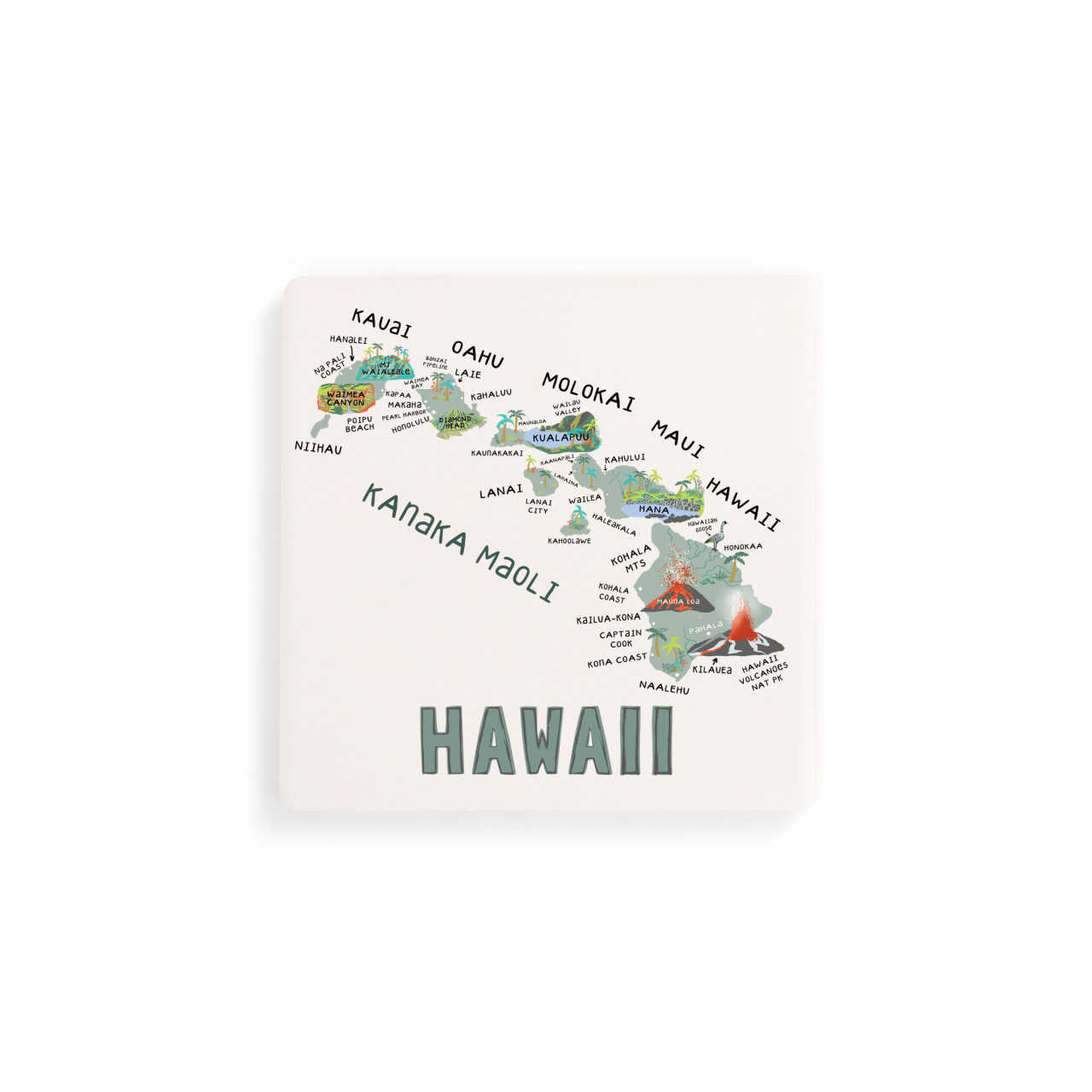 Hawaii State Coasters - Set of 4 thumbnail