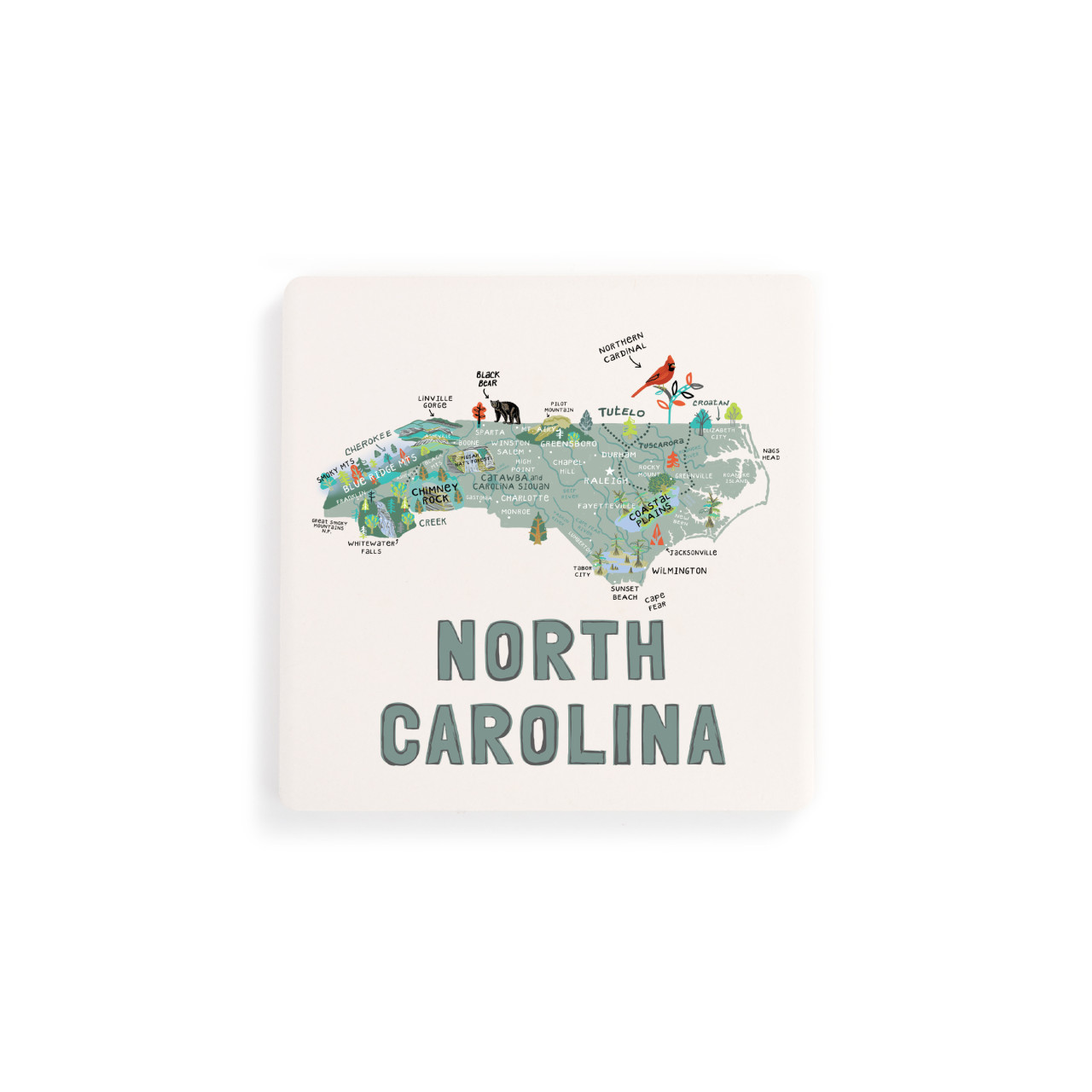 North Carolina State Coasters - Set of 4 thumbnail
