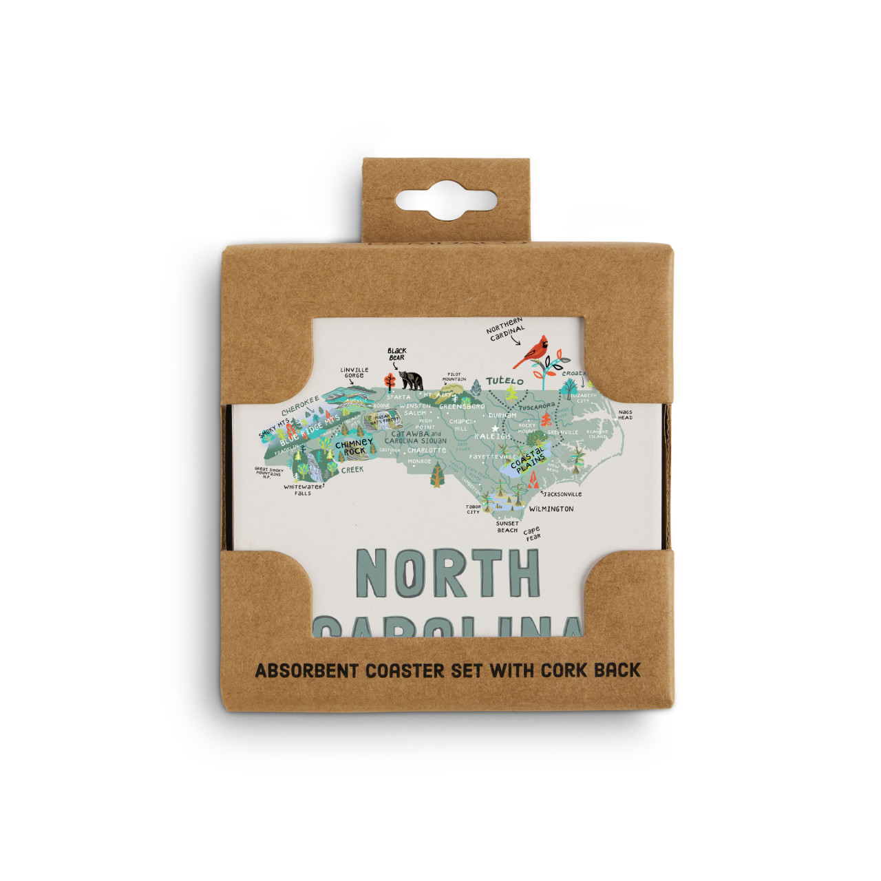 North Carolina State Coasters - Set of 4 thumbnail