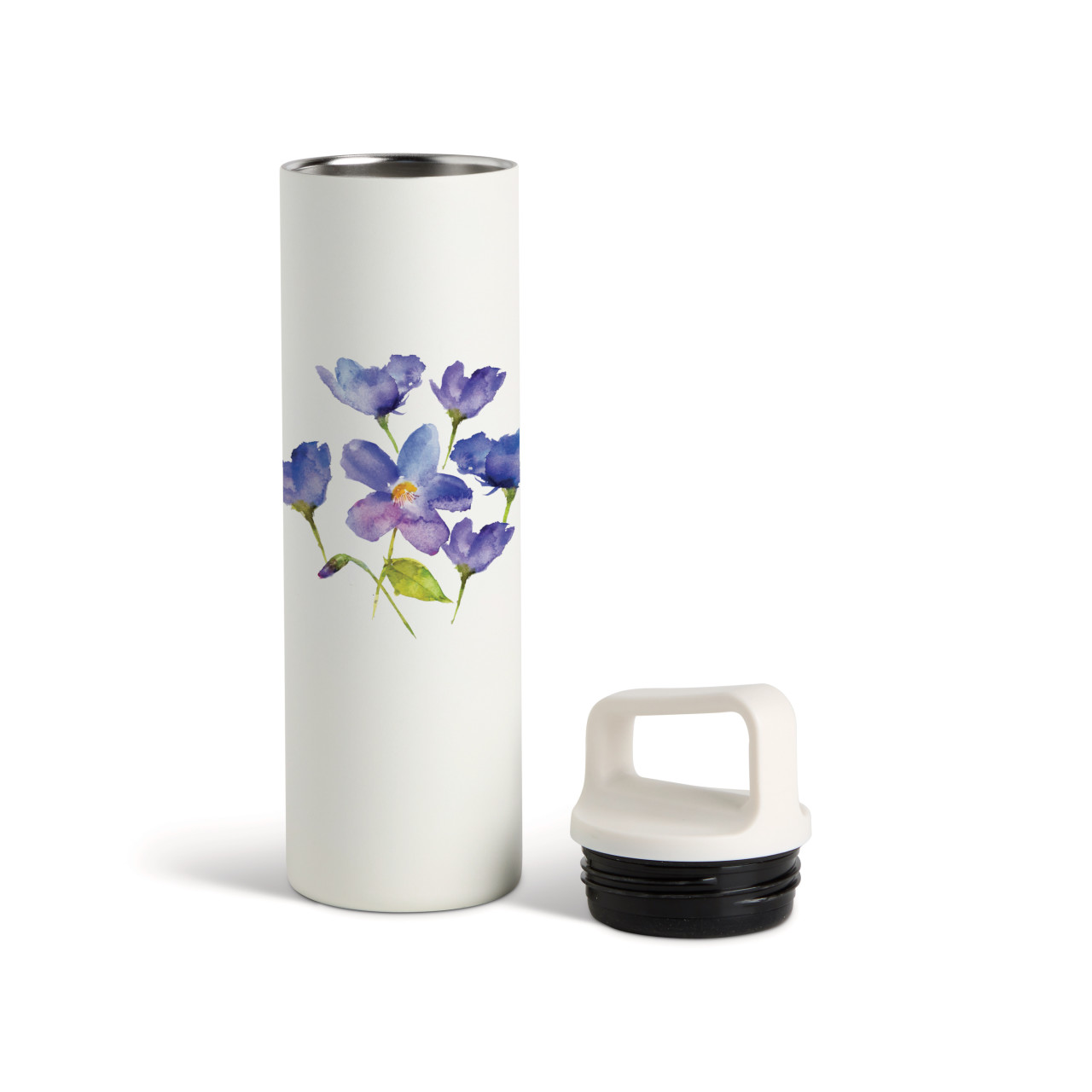 Violet Water Bottle - White 20oz thumbnail