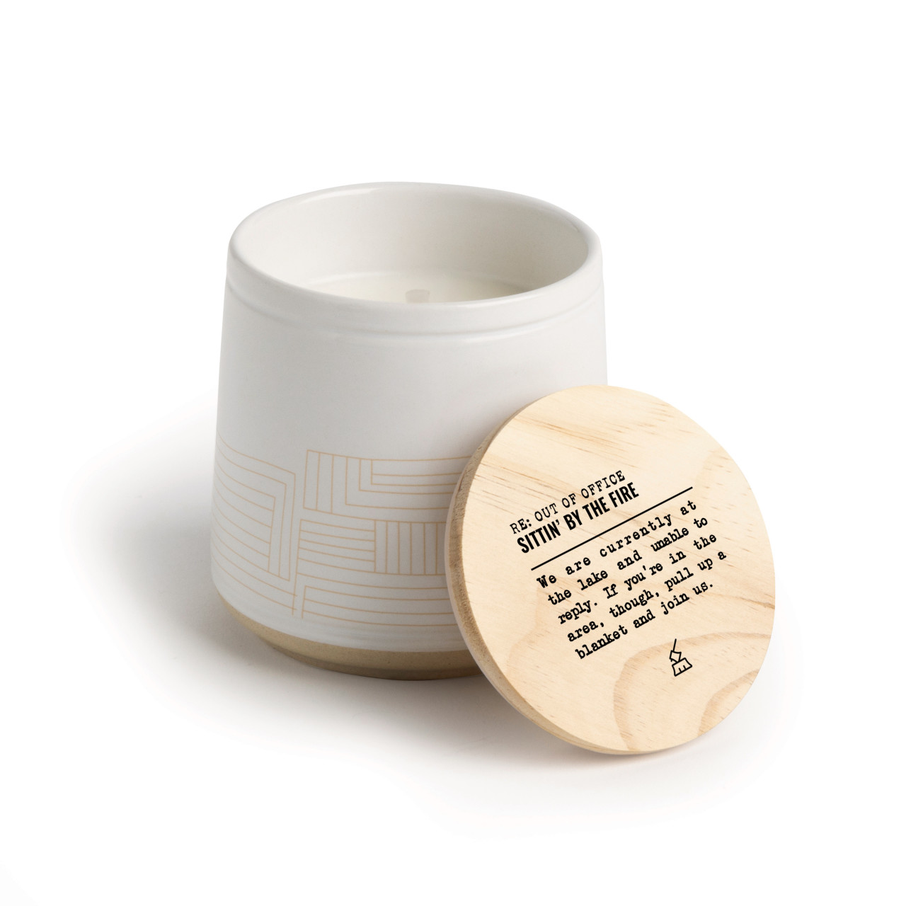 By the Fire Lake Ceramic Candle - 8oz thumbnail