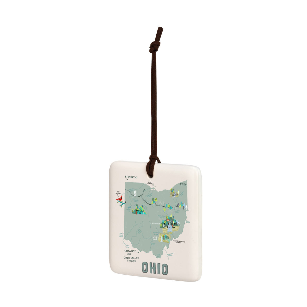 Ohio State Magnetic Ornament - Bone thumbnail