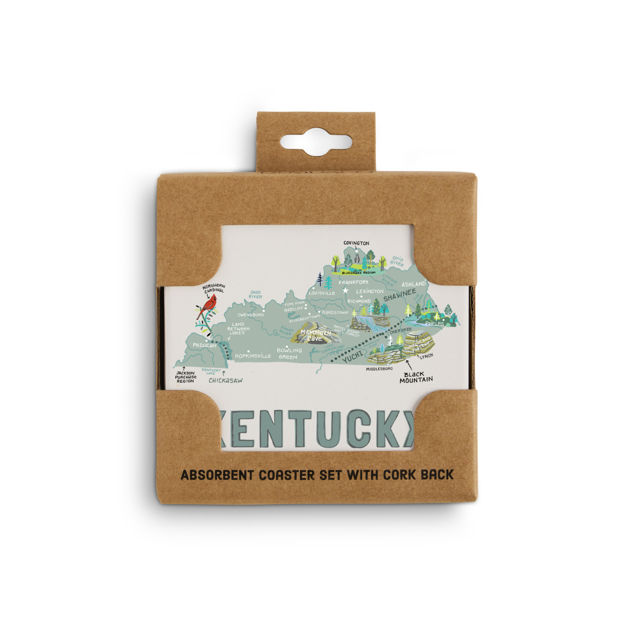 Kentucky State Coasters - Set of 4 thumbnail