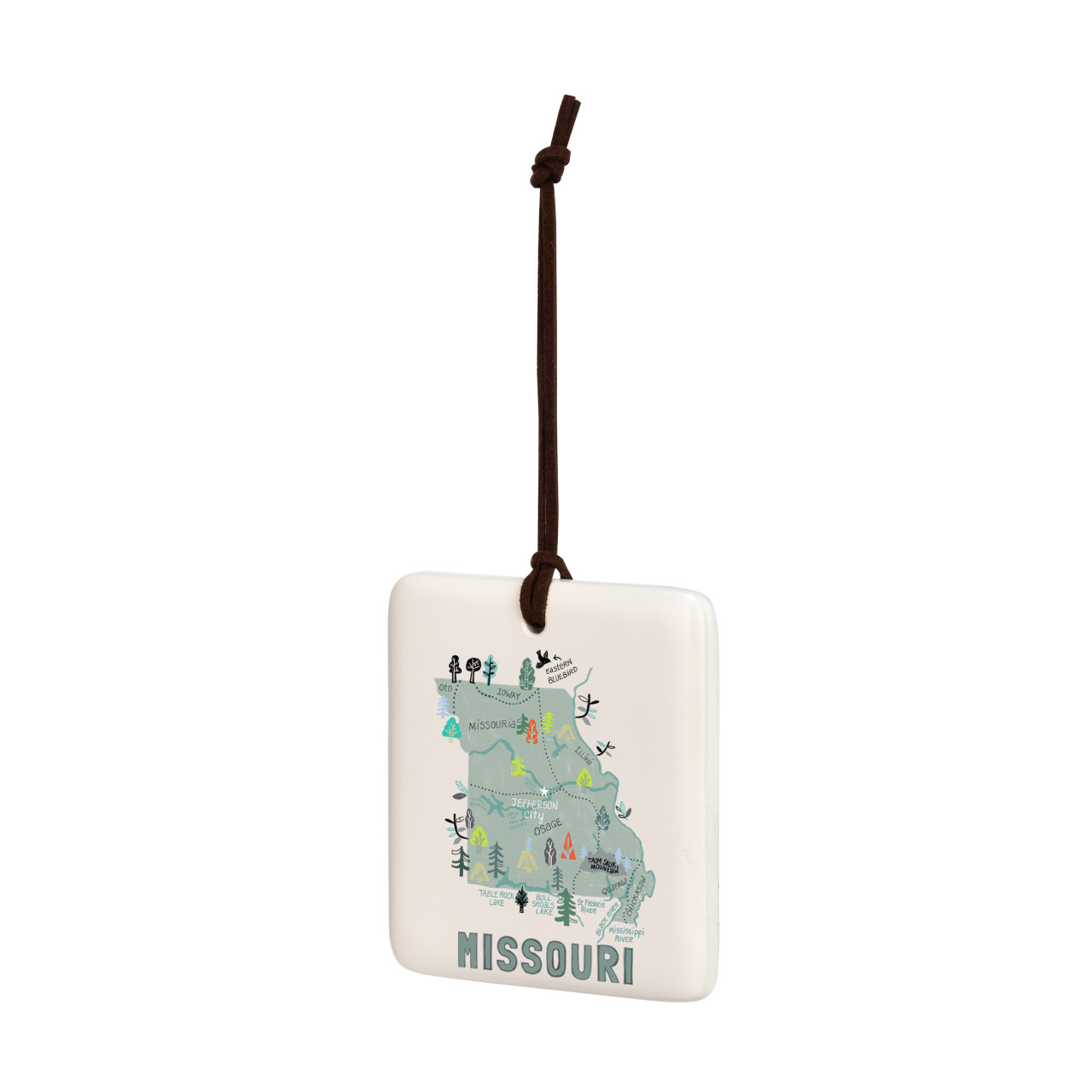 Missouri State Magnetic Ornament - Bone thumbnail