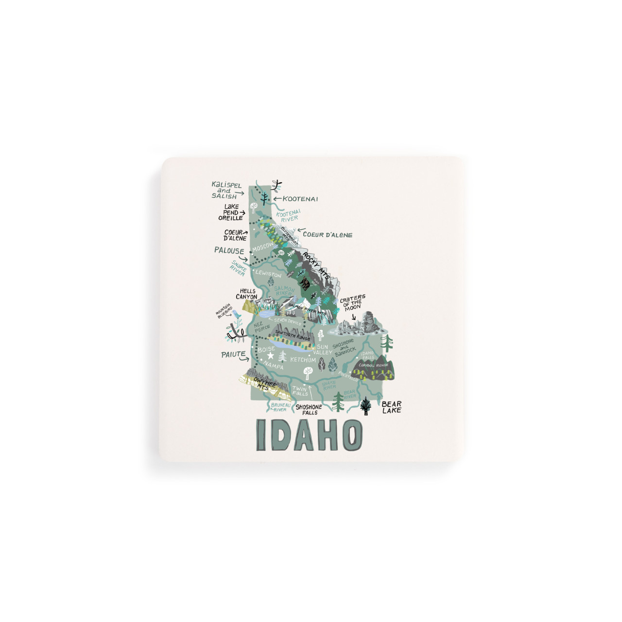 Idaho State Coasters - Set of 4 thumbnail