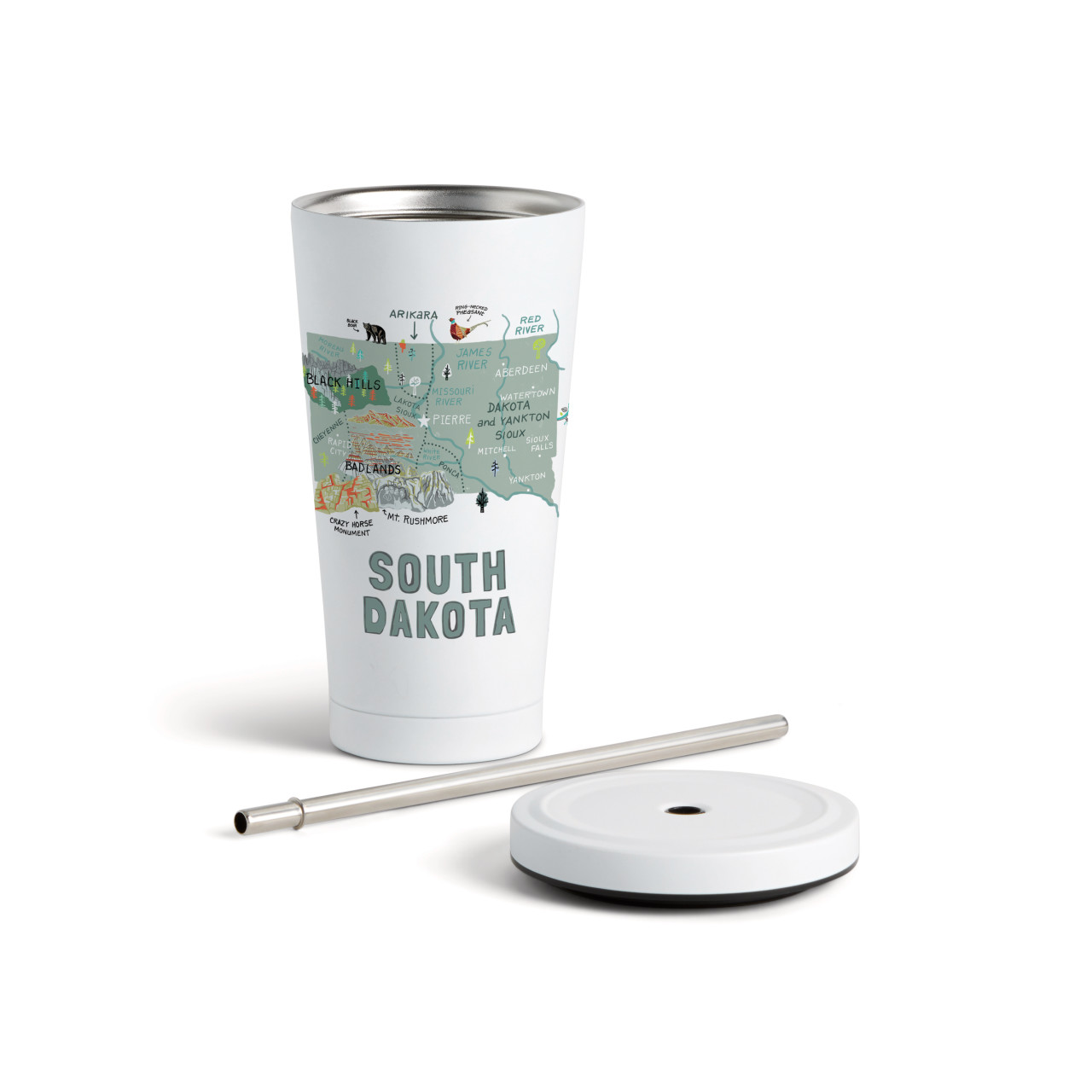SouthDakotaState Tmblr wStraw-White16oz thumbnail