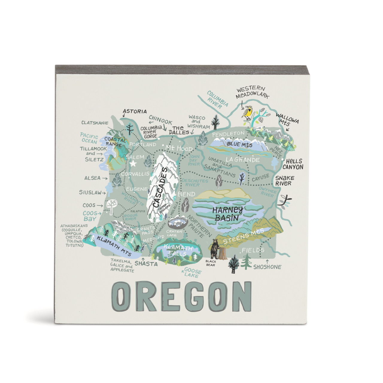Oregon State Wall Art - 6"sq thumbnail