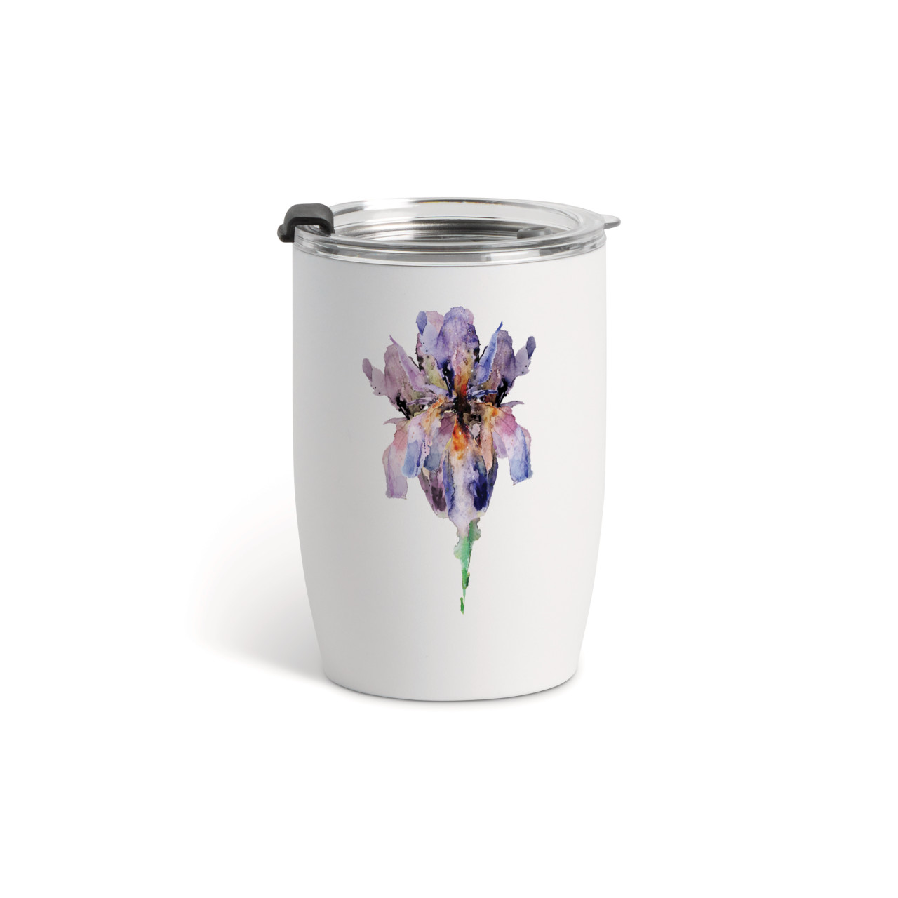 Iris Wine Tumbler - White 12oz thumbnail