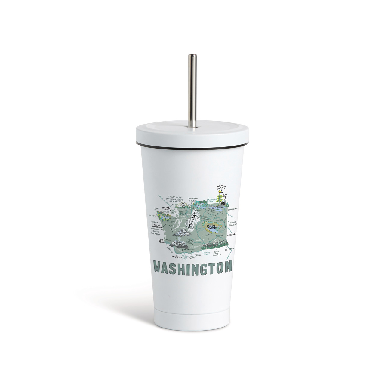 Washington State Tmblr wStraw-White16oz thumbnail