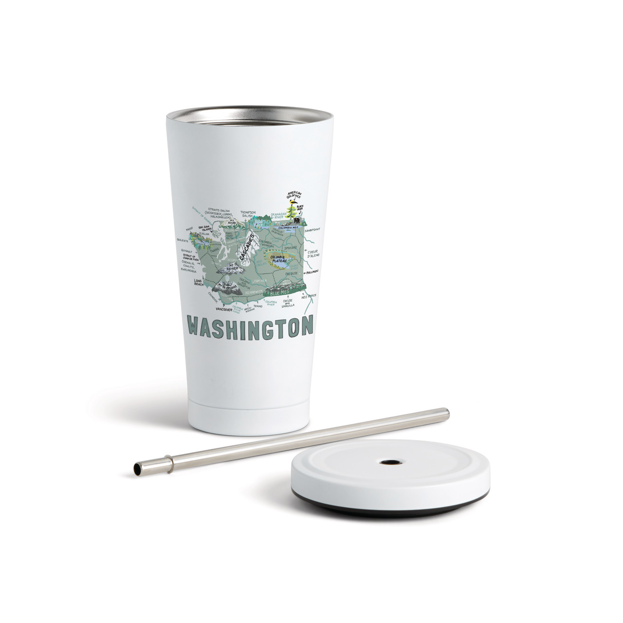 Washington State Tmblr wStraw-White16oz thumbnail