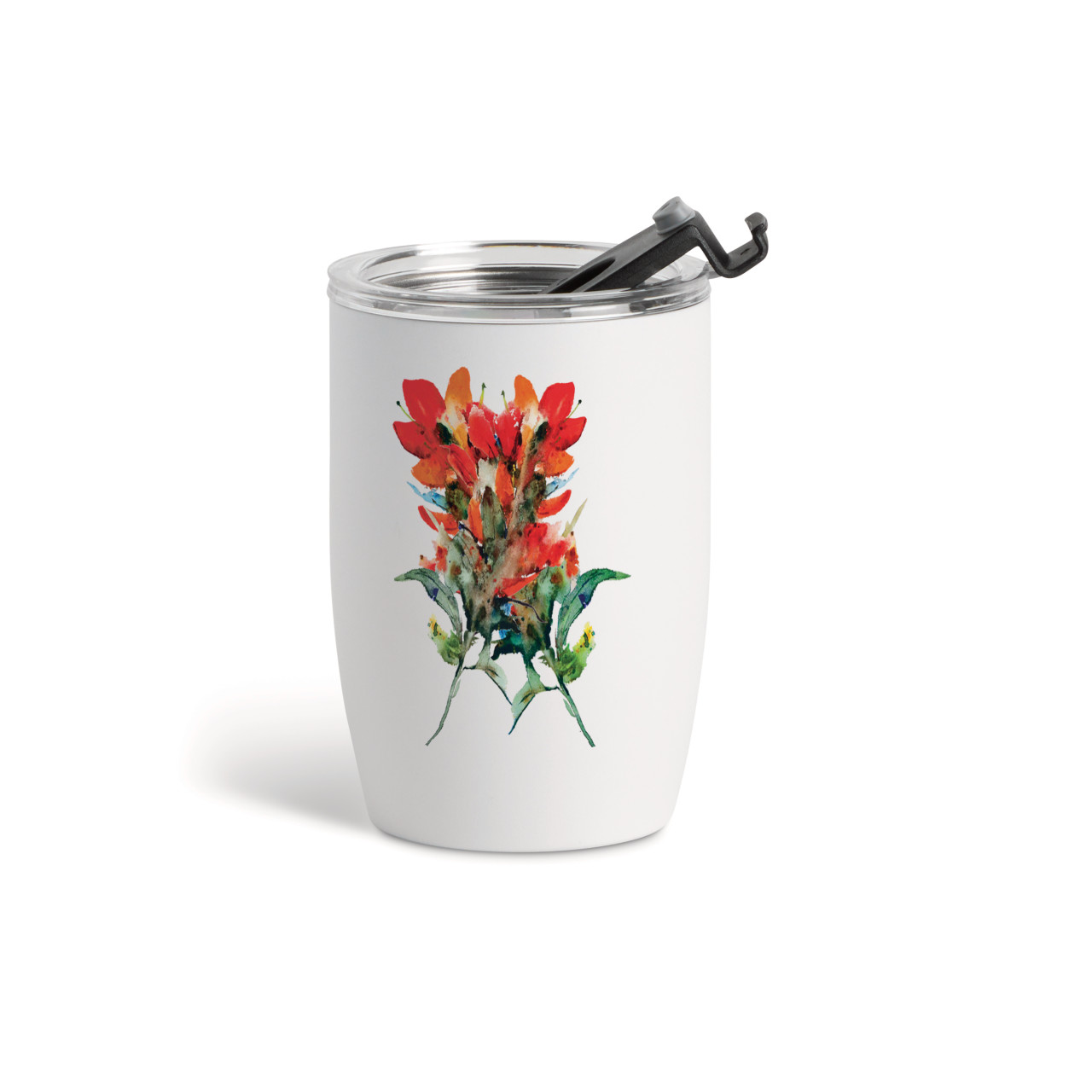 IndianPaintbrush WineTumbler-White12oz thumbnail