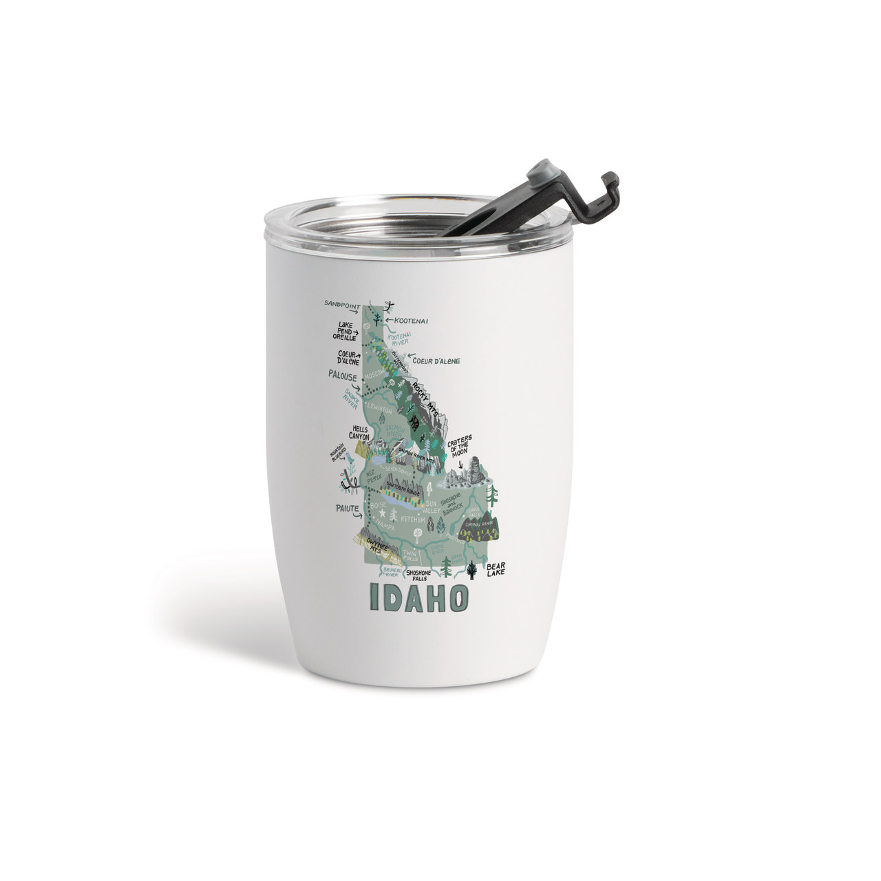Idaho State Wine Tumbler - White 12oz thumbnail