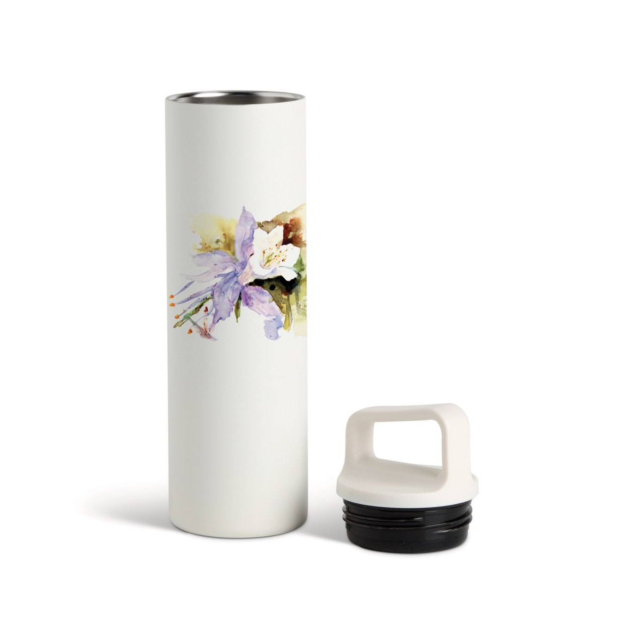 Columbine Water Bottle - White 20oz thumbnail