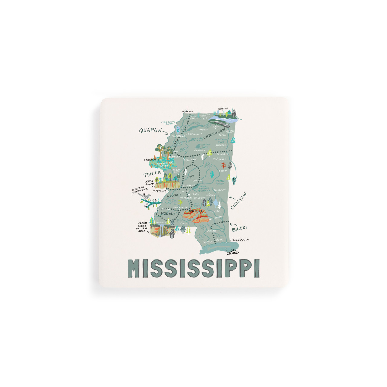 Mississippi State Coasters - Set of 4 thumbnail