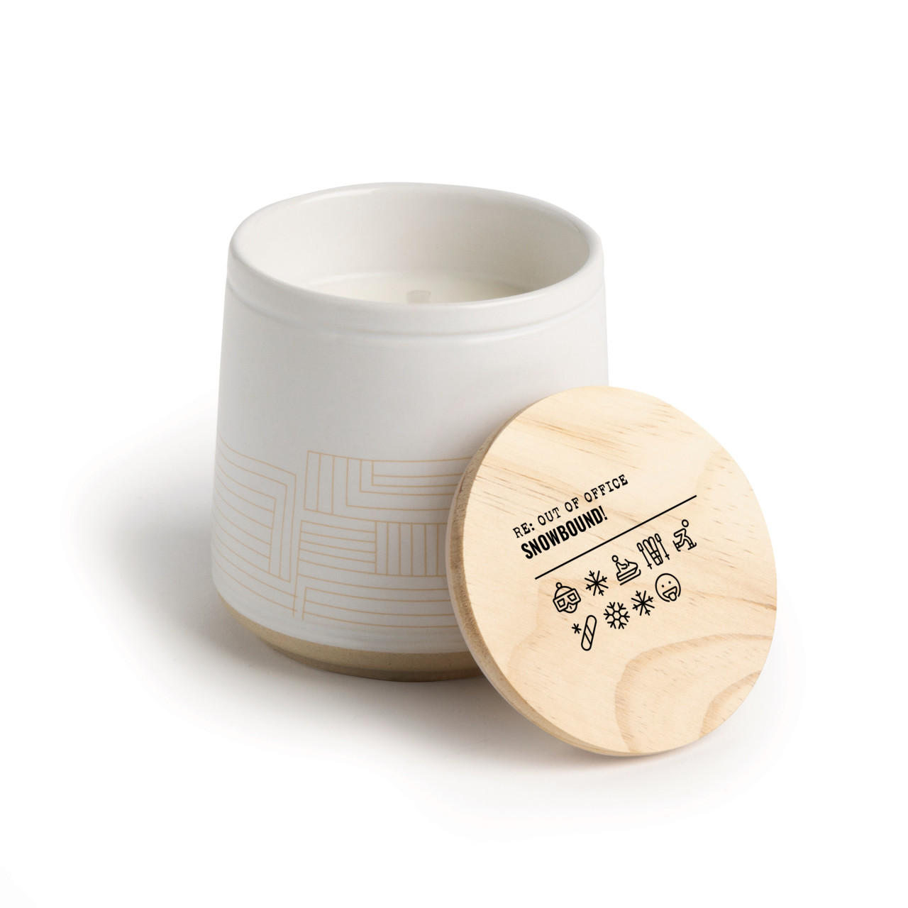 Snowbound Emoji Ceramic Candle - 8oz thumbnail
