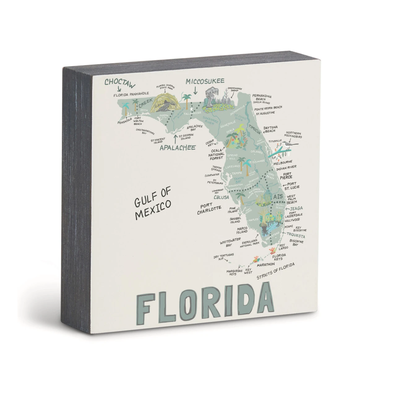 Florida State Wall Art - 6"sq thumbnail