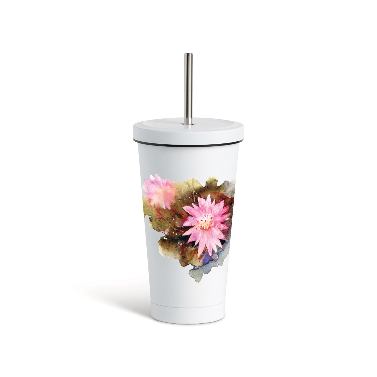Bitteroot Tumbler wStraw - White 16oz thumbnail