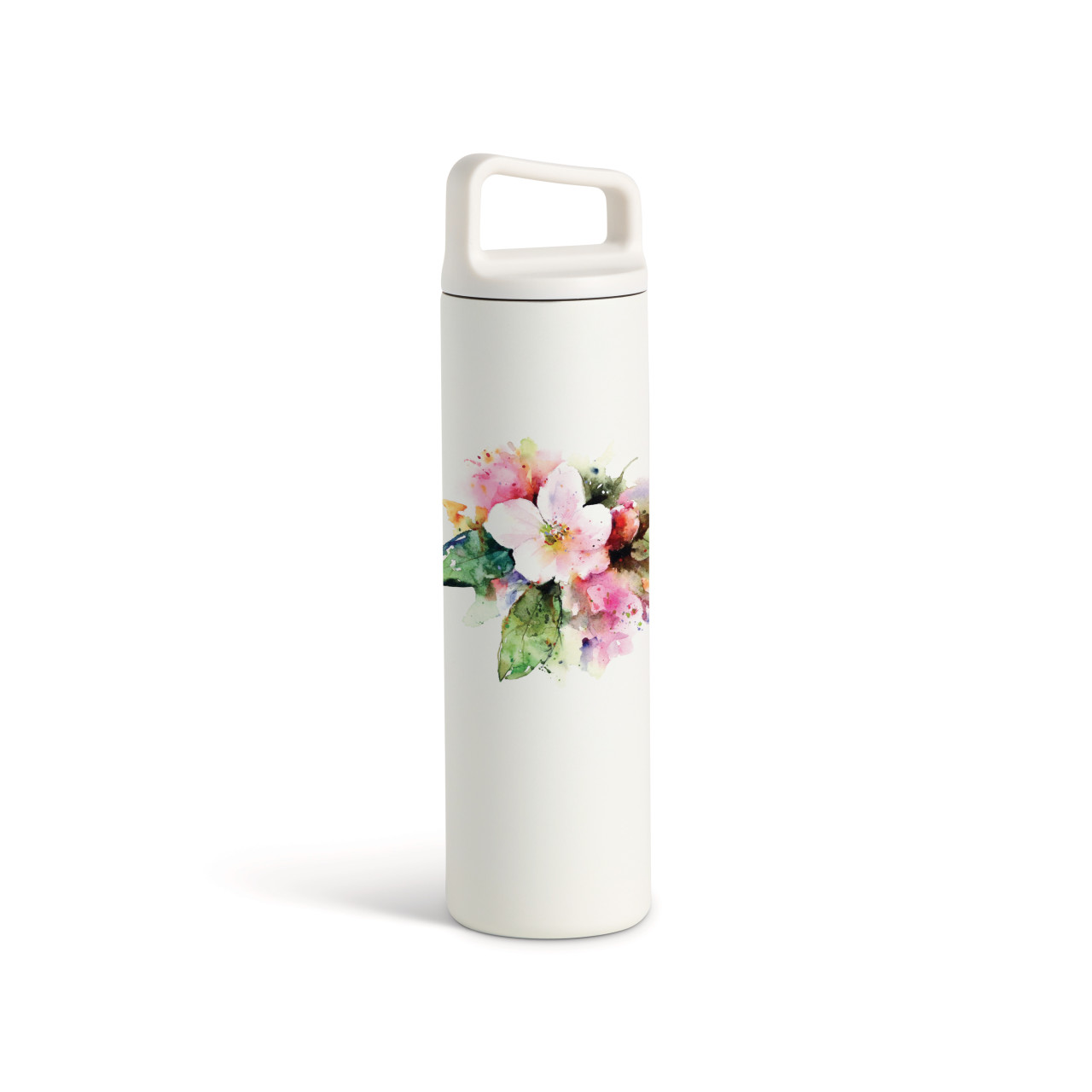 Apple Blossom Water Bottle-White20oz thumbnail